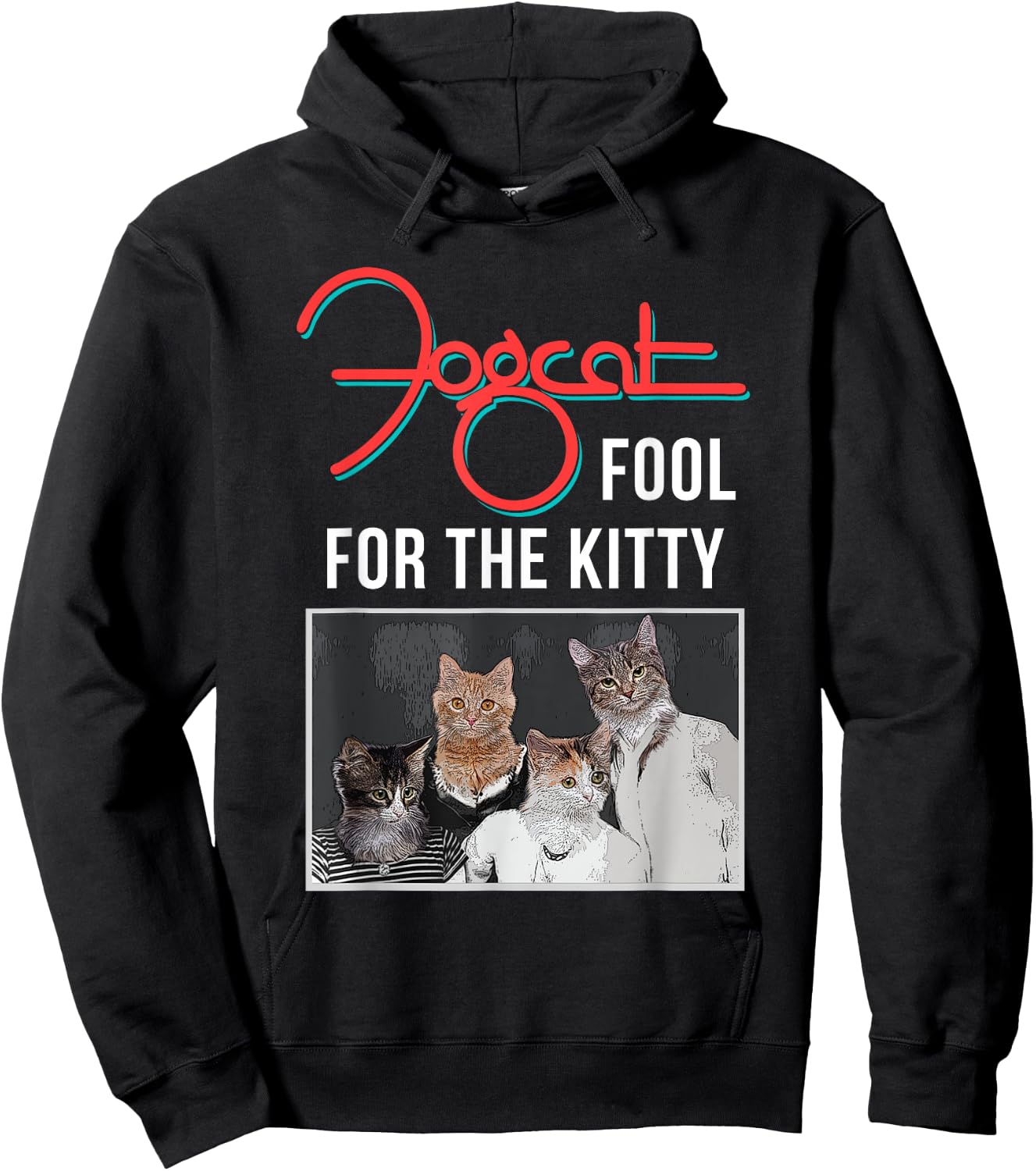 Heavy Metal Kittens & Cats Rock And Roll Band Animals Shirt Hoodie - Hoodie | Black