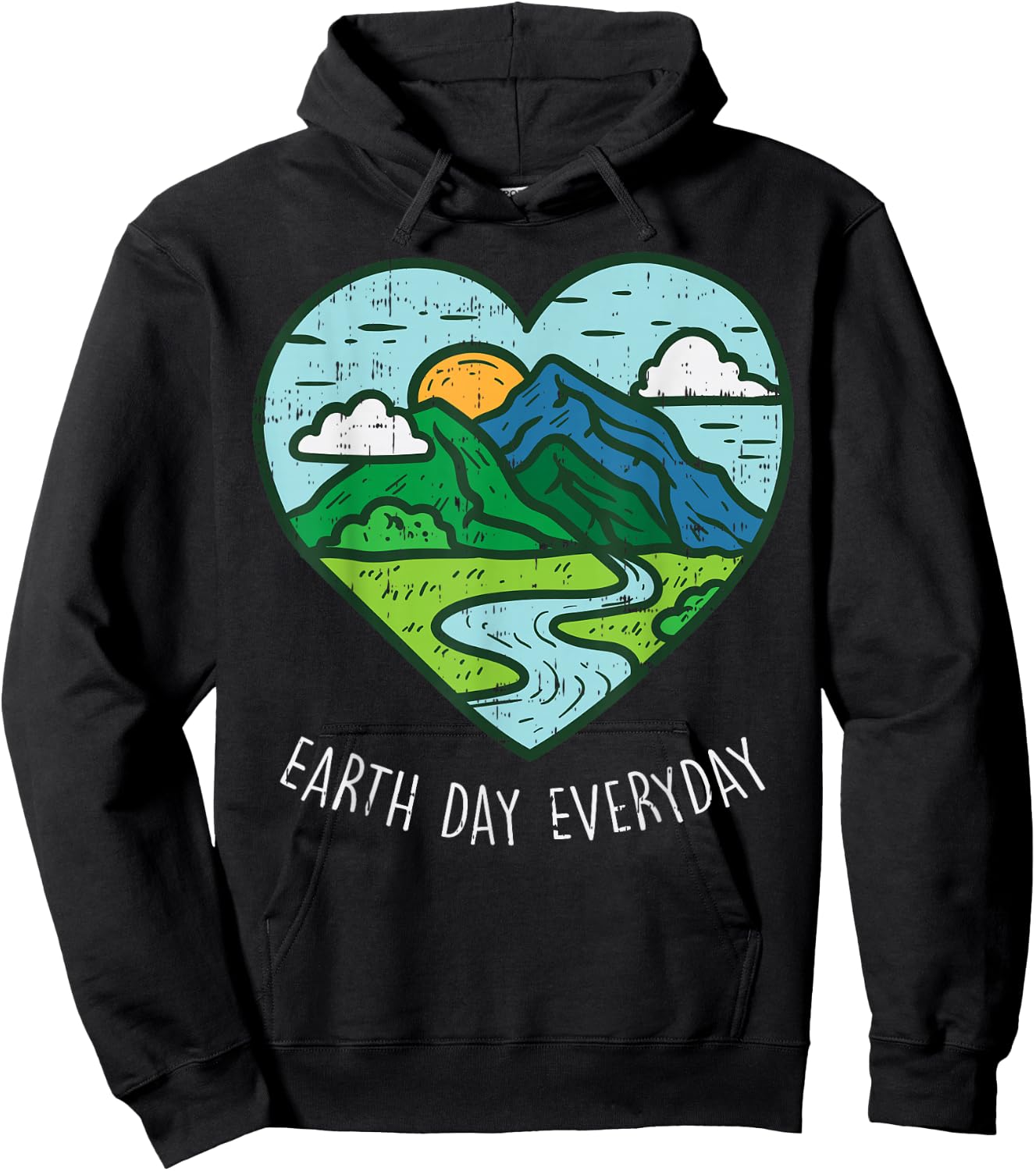 Earth Day Everyday April 22nd Environmentalist Gift Hoodie - Hoodie | Black