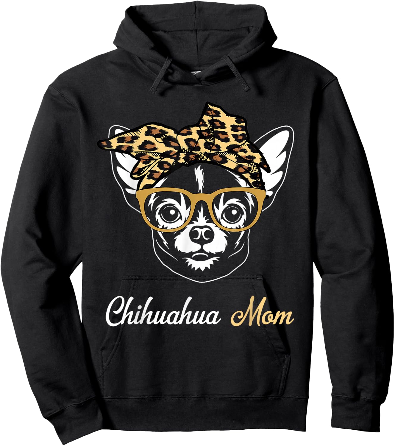 Birthday and Mother's day Gift-Chihuahua Mom Hoodie - Hoodie | Black