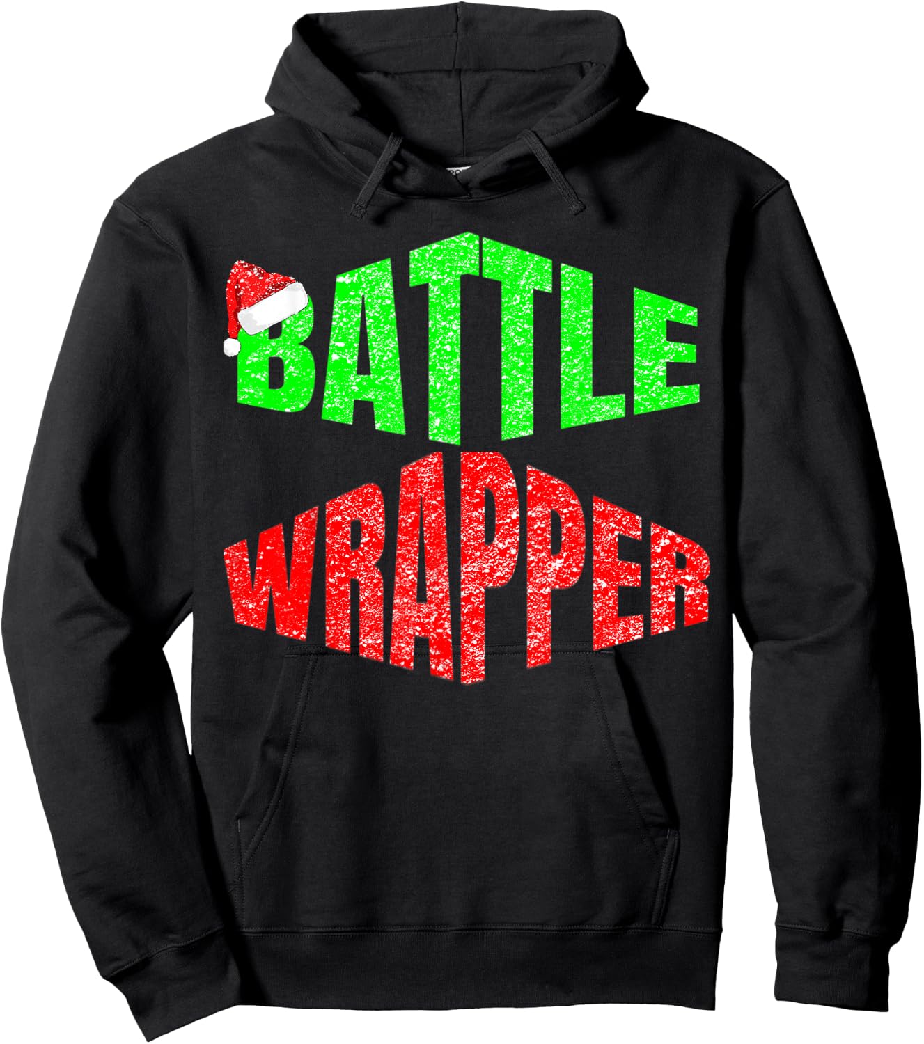 Funny Battle Wrapper Christmas Rap Cool Seasonal Hoodie - Hoodie | Black