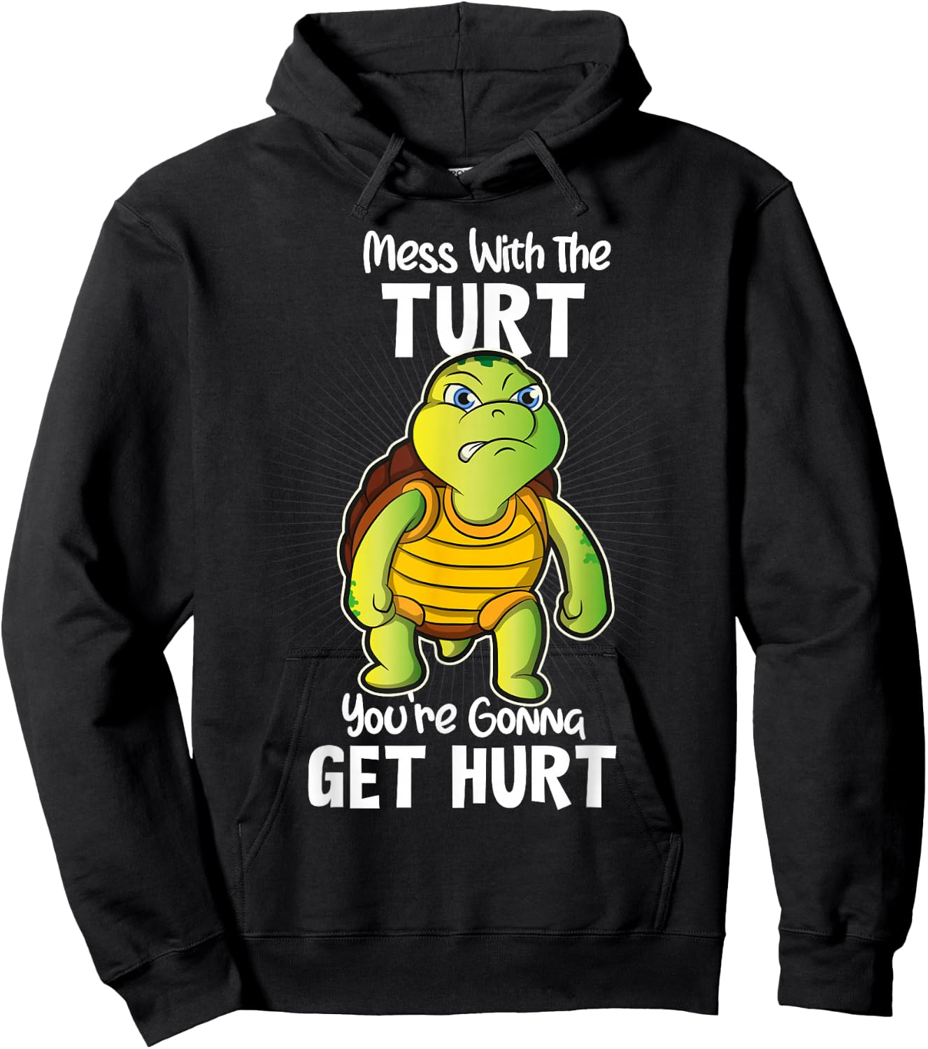 Turtle Shirt Gift Women & Kids Fun Tortoise Turtles Hoodie - Hoodie | Black