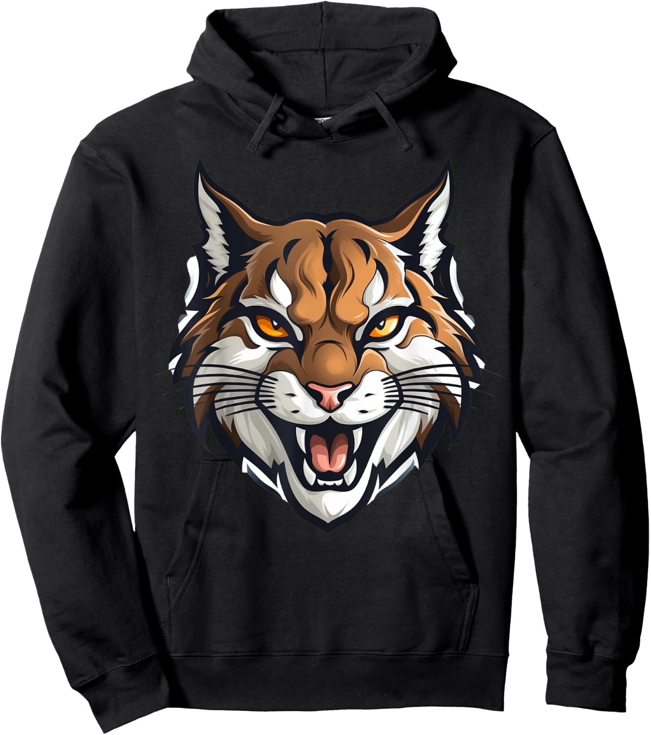Bobcat Pride Mascot Football Game Day Sports Season Cheer Men Women Kids Hoodie - Hoodie | Black