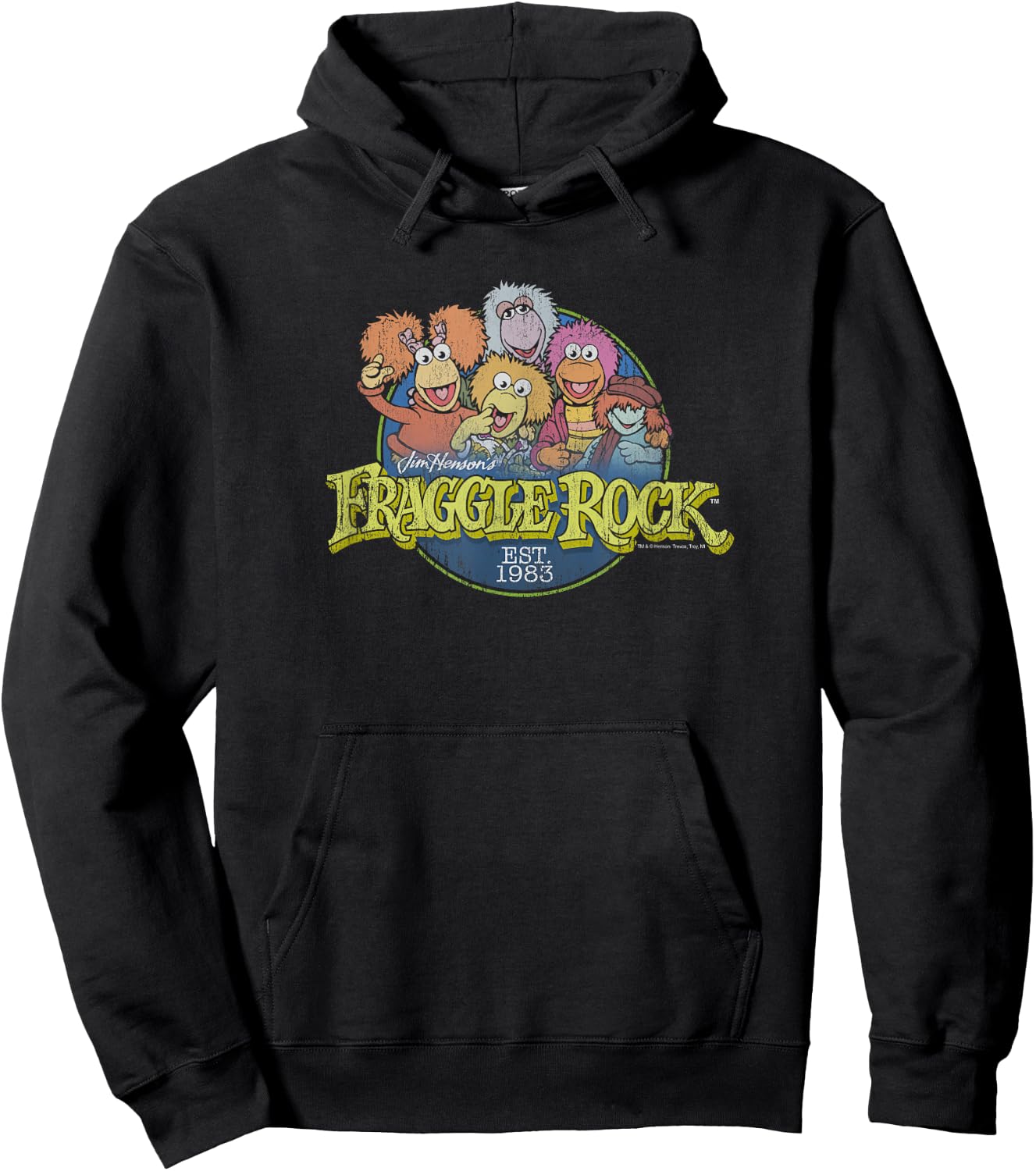 Fraggle Rock Circle Logo Hoodie - Hoodie | Black