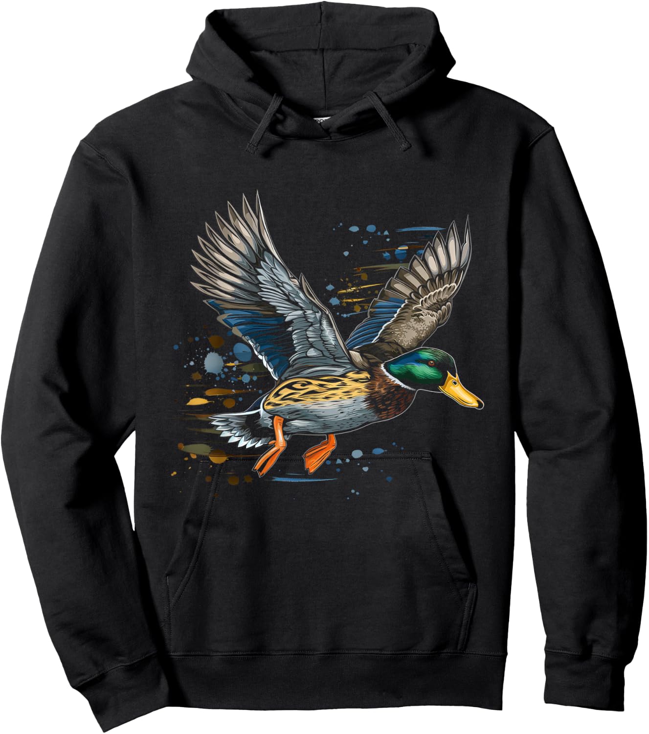 Duck Hunting Waterfowl Mallard Duck Hunter Hoodie - Hoodie | Black