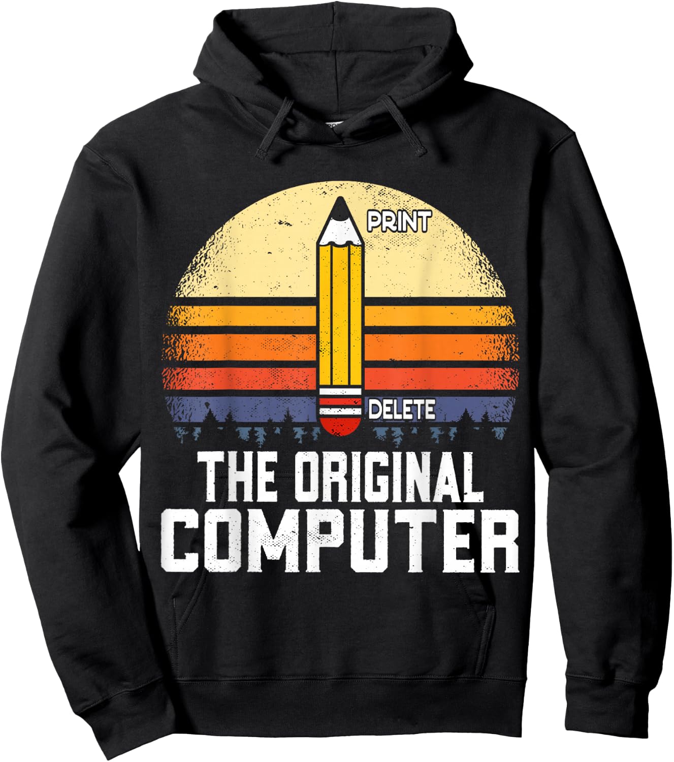 The Original Computer Funny Pencil Geek Nerd Hoodie - Hoodie | Black