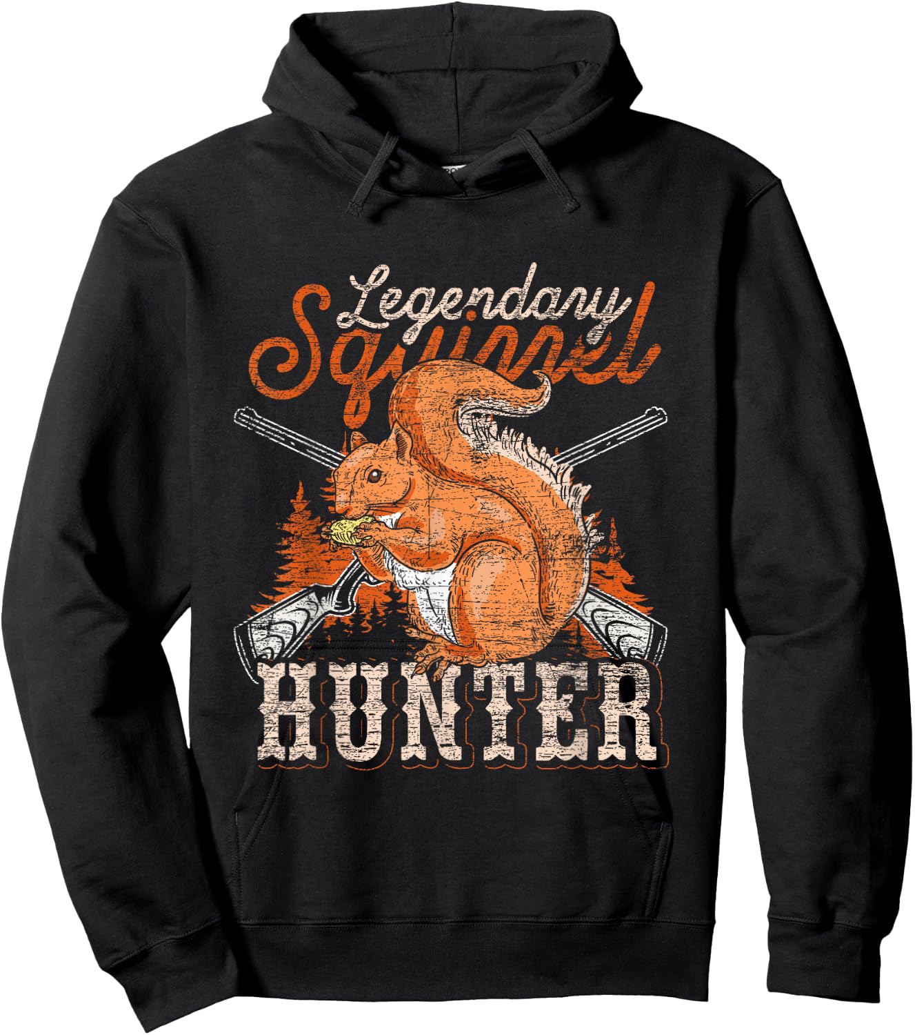 Legendary Squirrel Hunter Squirrel Hoodie - Hoodie | Black