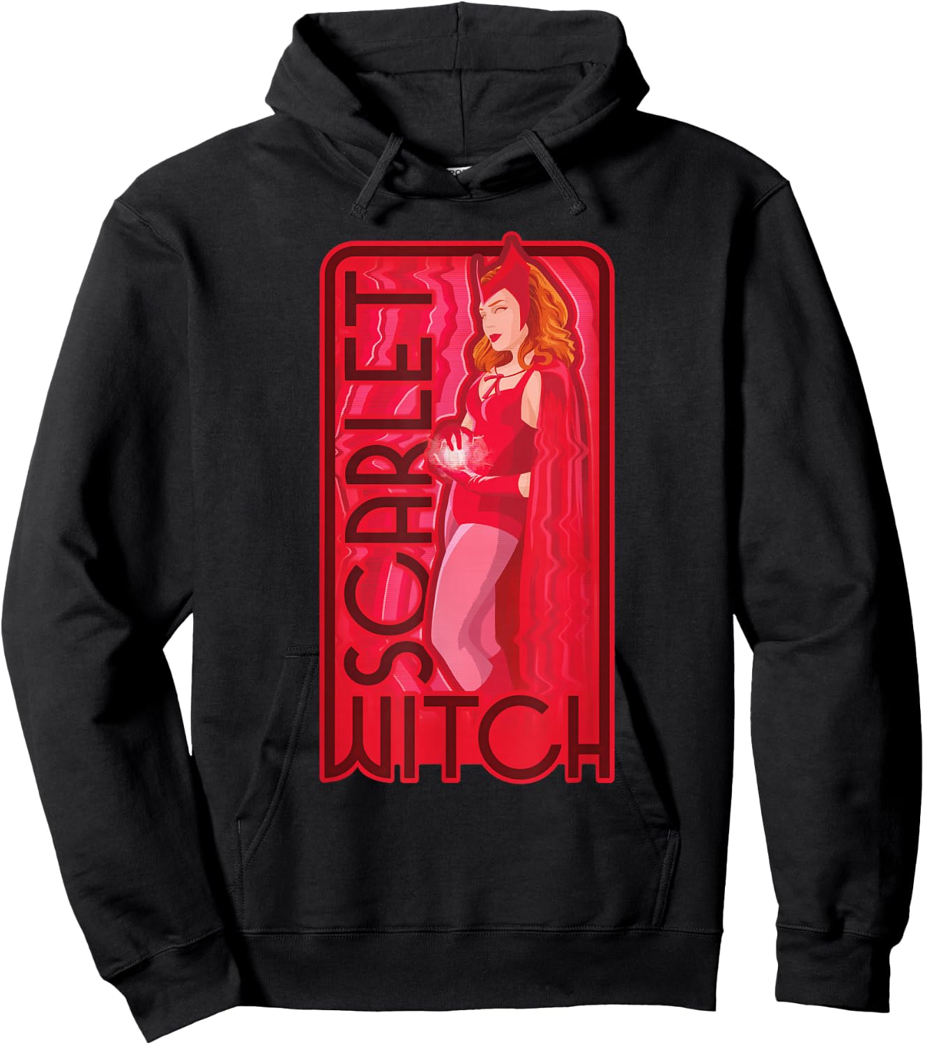 Marvel WandaVision Scarlet Witch Super Hero Hoodie - Hoodie | Black