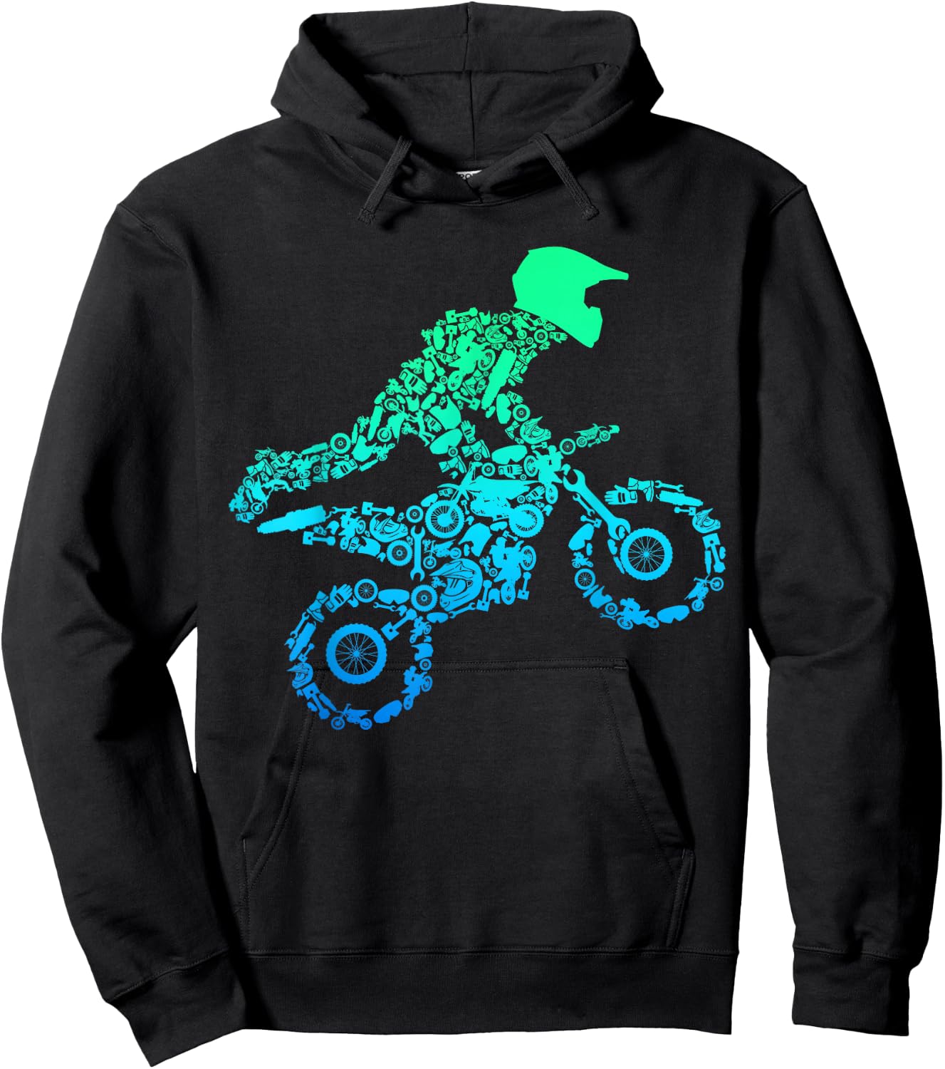Dirt Bike Rider Motocross Enduro Dirt Biking Gifts Hoodie - Hoodie | Black