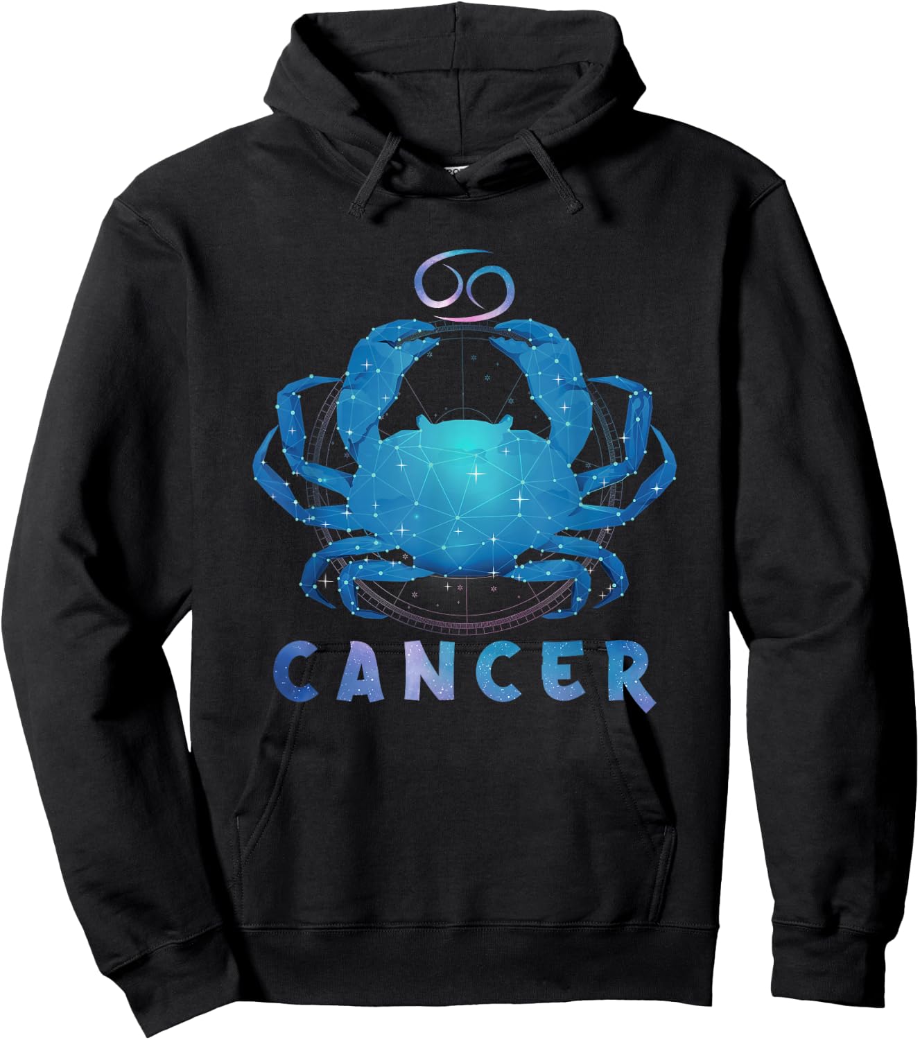 Cancer Zodiac Sign Birthday Horoscope Lover Kids Men Women Hoodie - Hoodie | Black
