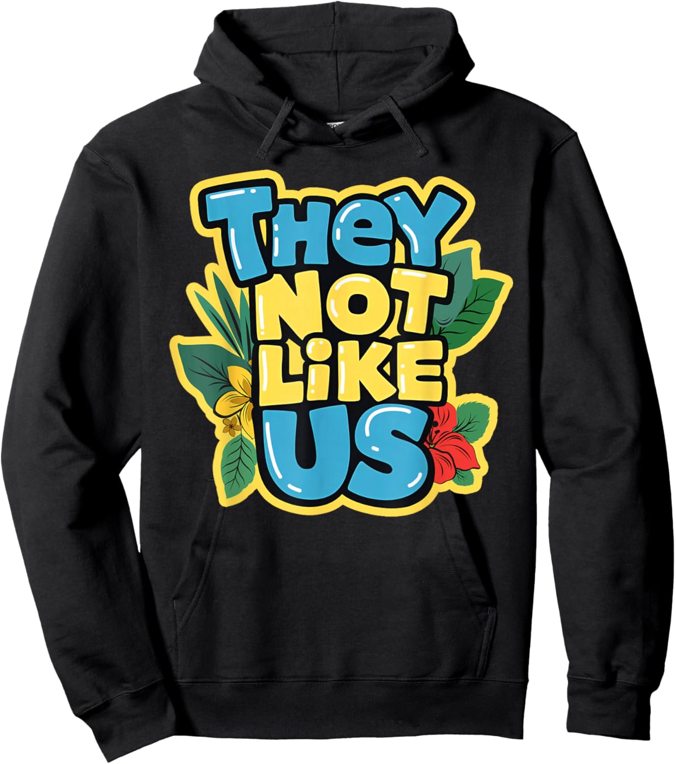They Not Like Us Shirt Not Like Us Gifts Women Kids Hoodie - Hoodie | Black