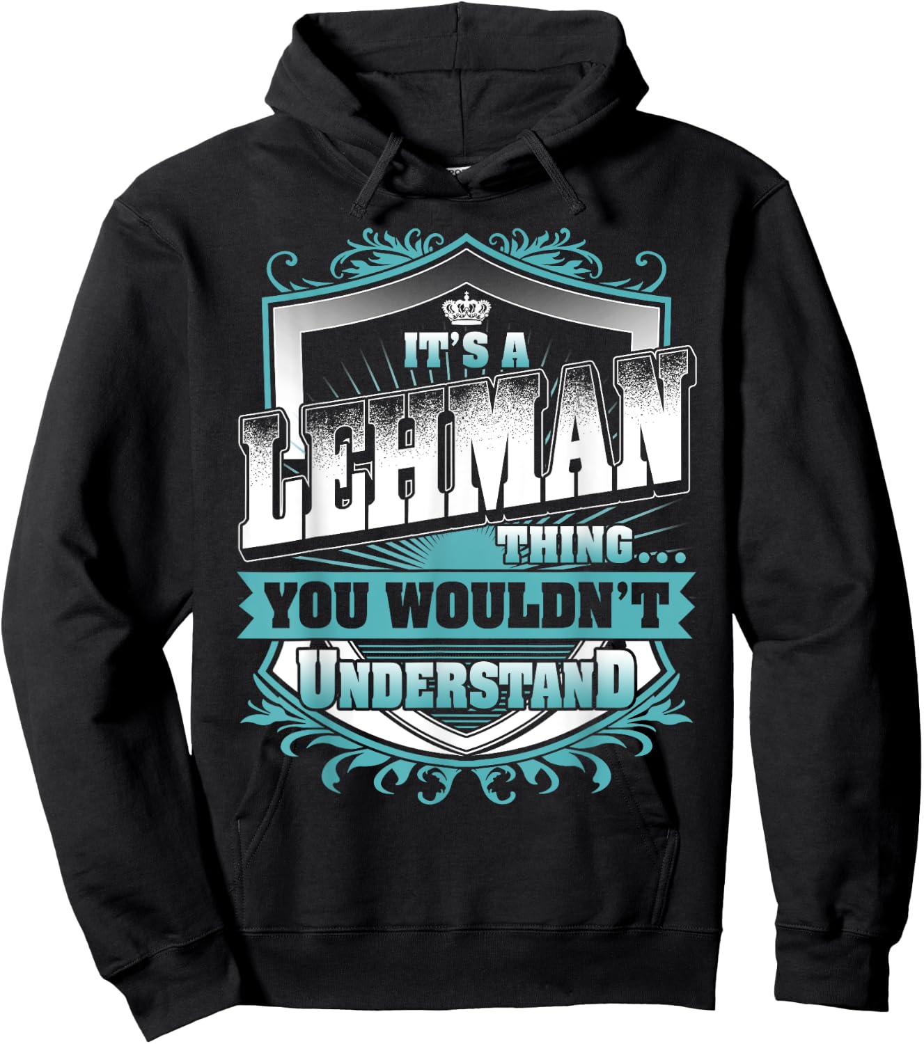 It's A LEHMAN Thing You Wouldn't Understand Name Vintage Hoodie - Hoodie | Black