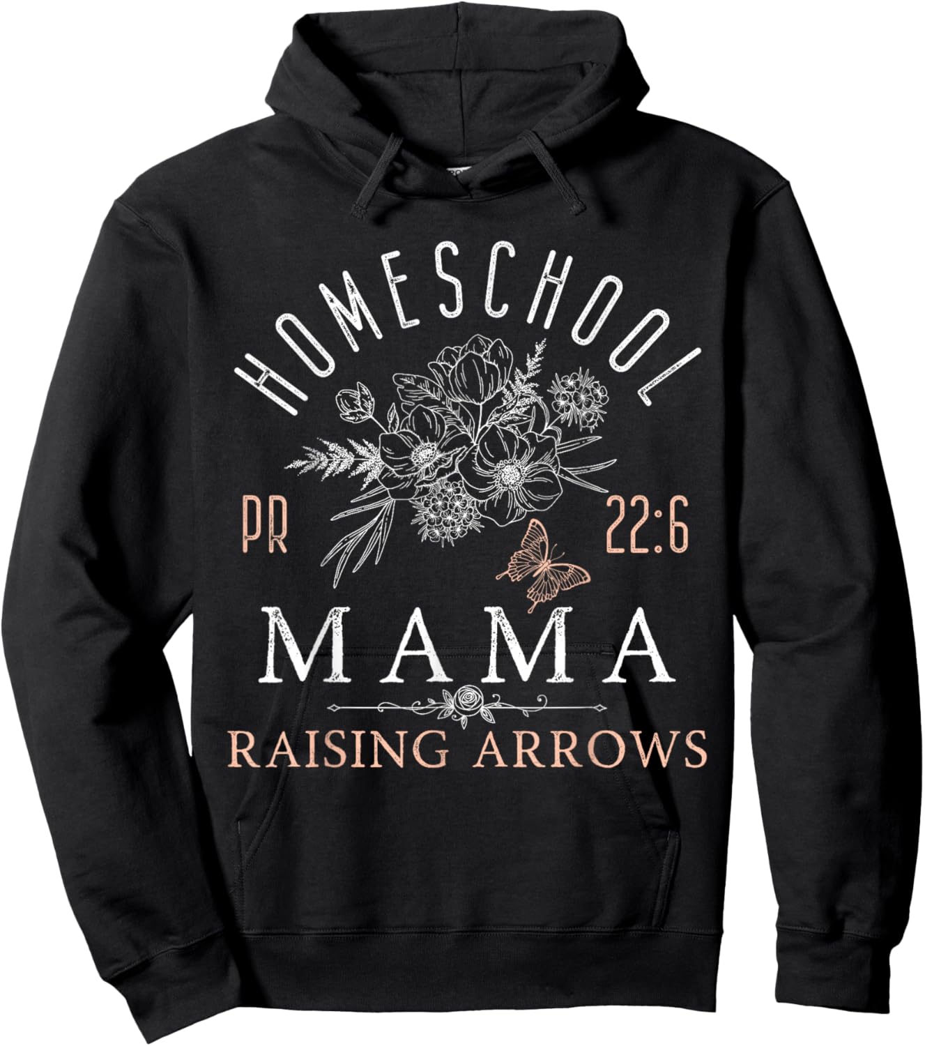 Homeschool Mama Mom Raising Arrows Mother's Day Hoodie - Hoodie | Black