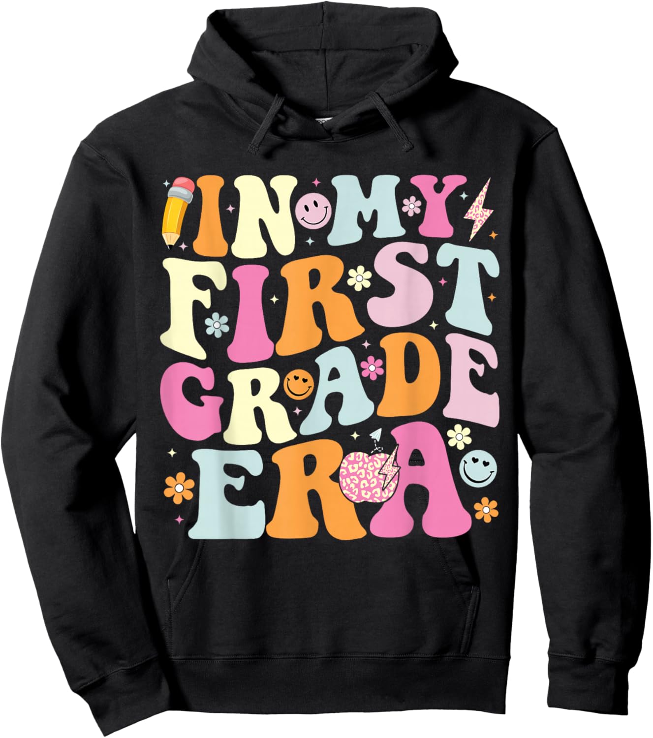 In My First Grade Era 1st Grade Teacher Back to School Hoodie - Hoodie | Black