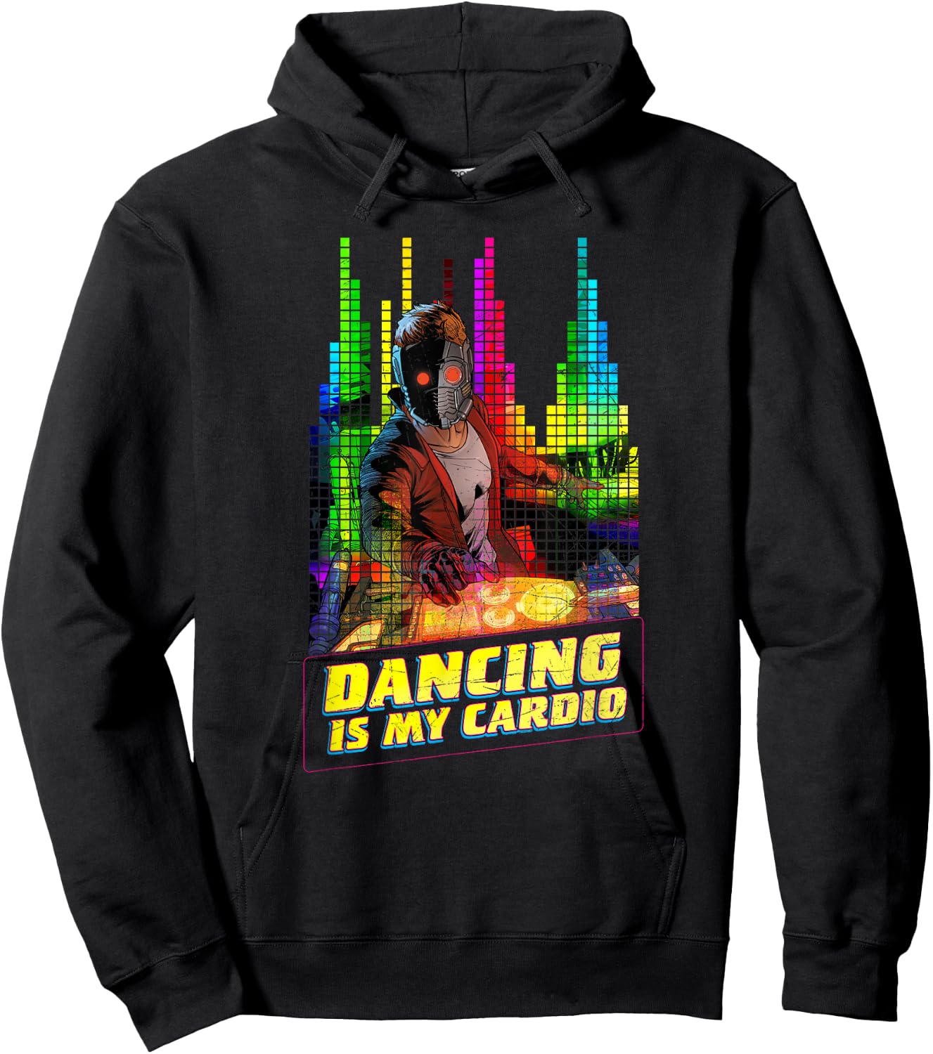 Marvel Star-Lord Peter Quill Dancing is My Cardio Hoodie - Hoodie | Black