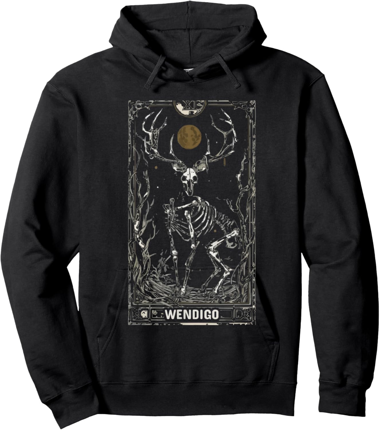 Wendigo Monster Legendary Creature Cryptozoology Cryptid Hoodie - Hoodie | Black