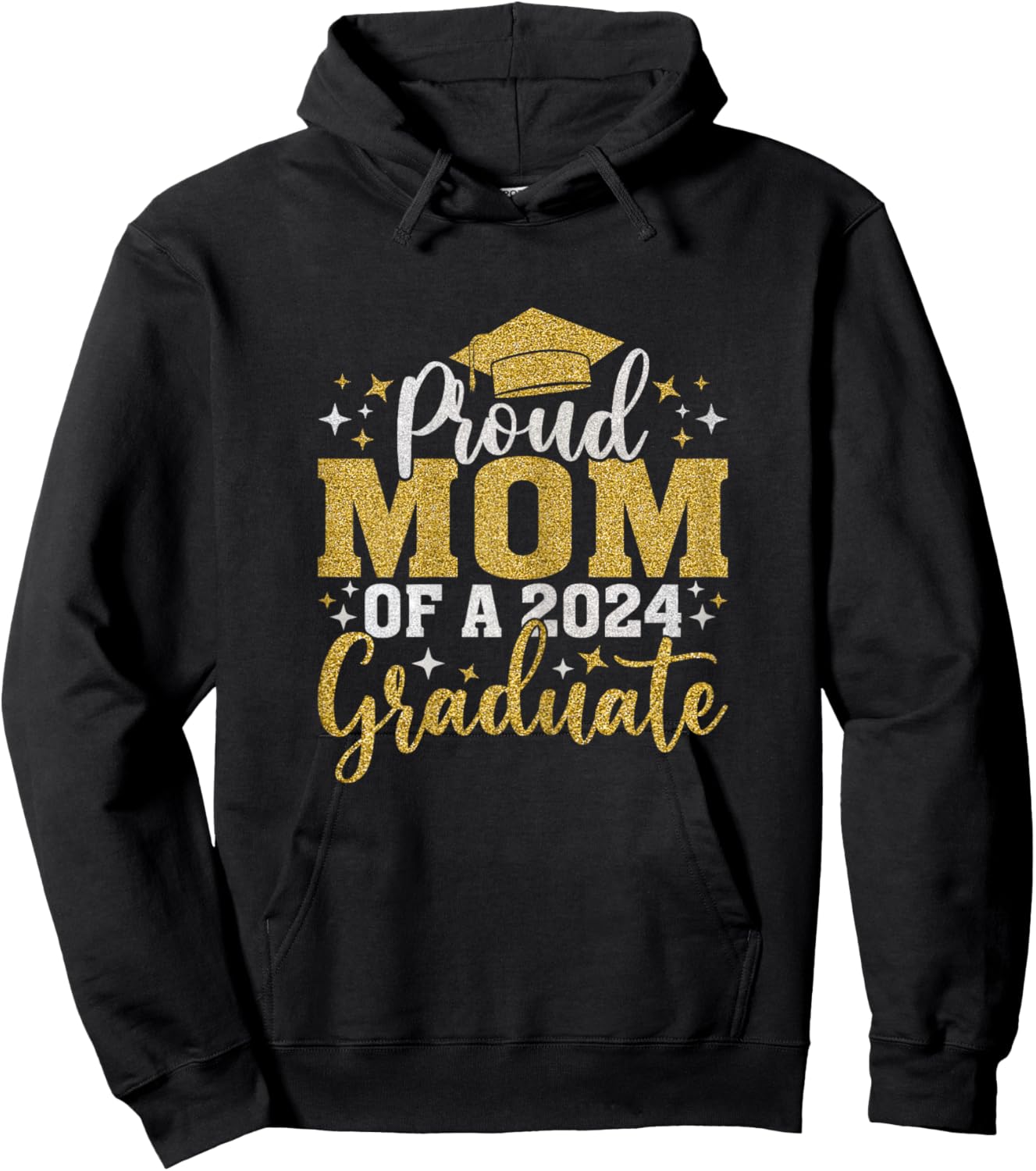 Mom Senior 2024 Proud Mom Of A Class Of 2024 Graduate Hoodie - Hoodie | Black