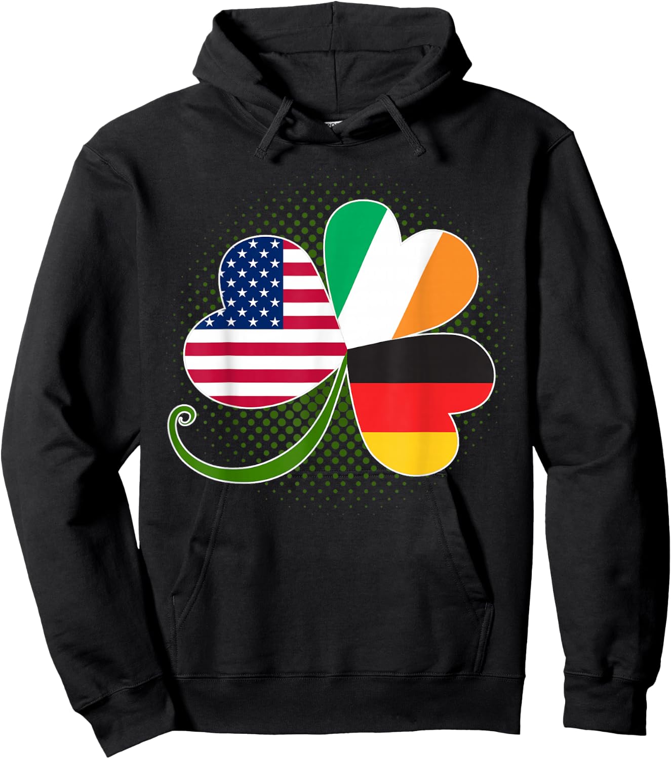 American German and Irish Roots DNA Hoodie - Hoodie | Black