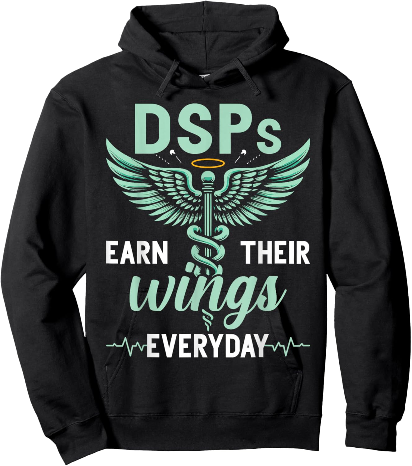 DSP Appreciation Funny Direct Support Professional DSP Hoodie - Hoodie | Black