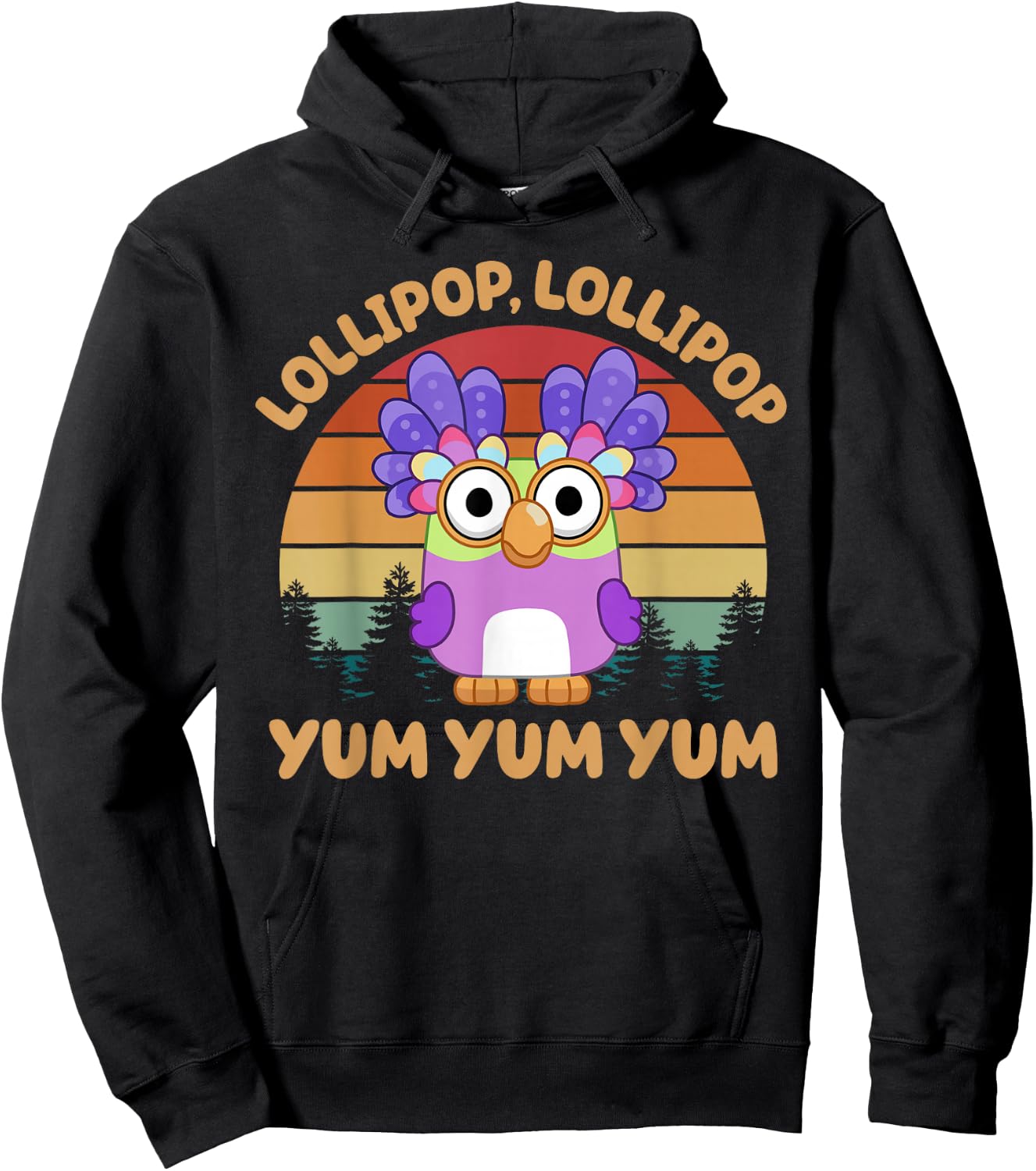 Chattermax Lollipop Lollipop Yum Yum Yum Hoodie - Hoodie | Black