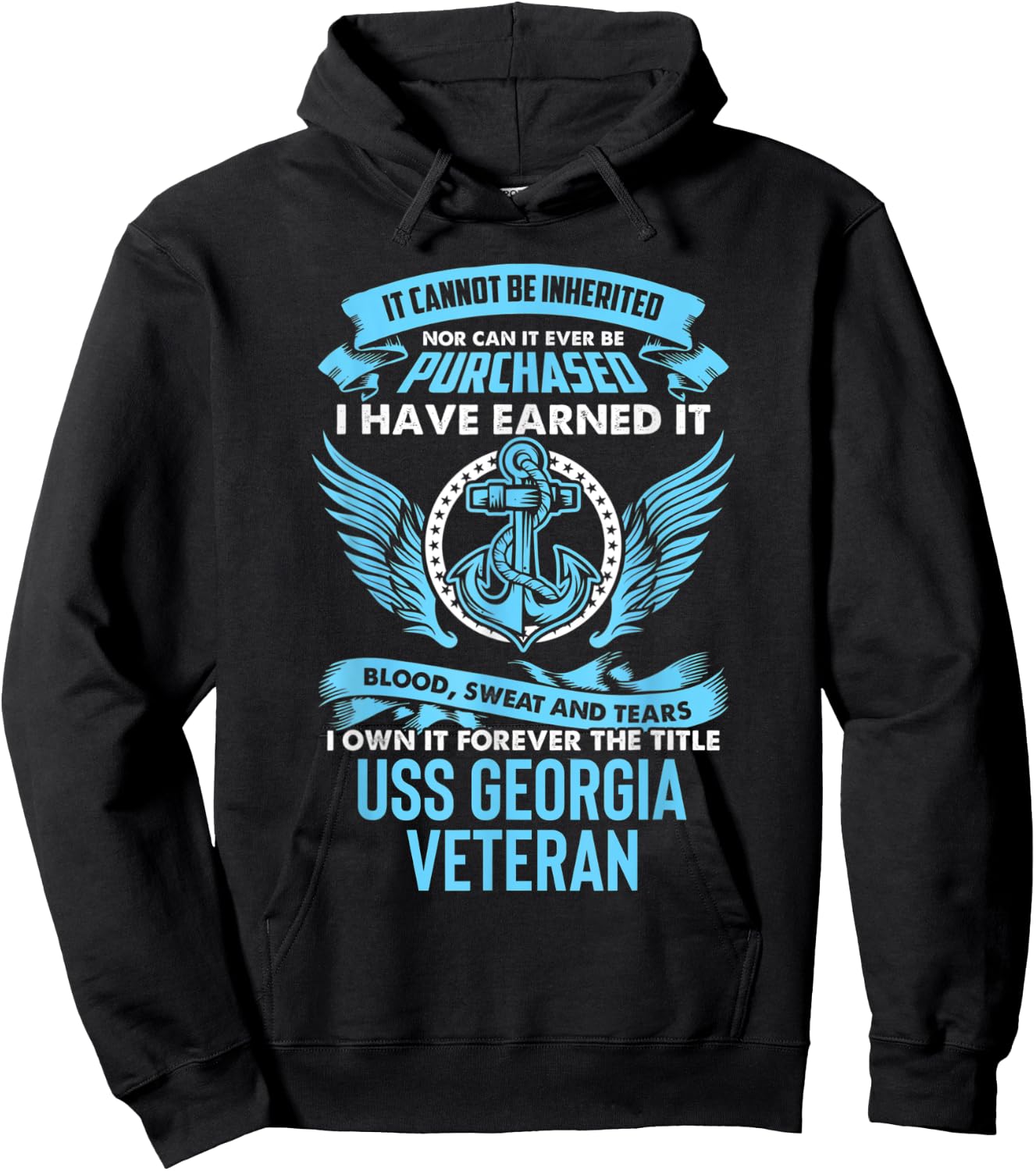 USS Georgia SSGN-729 Submarine Hoodie - Hoodie | Black