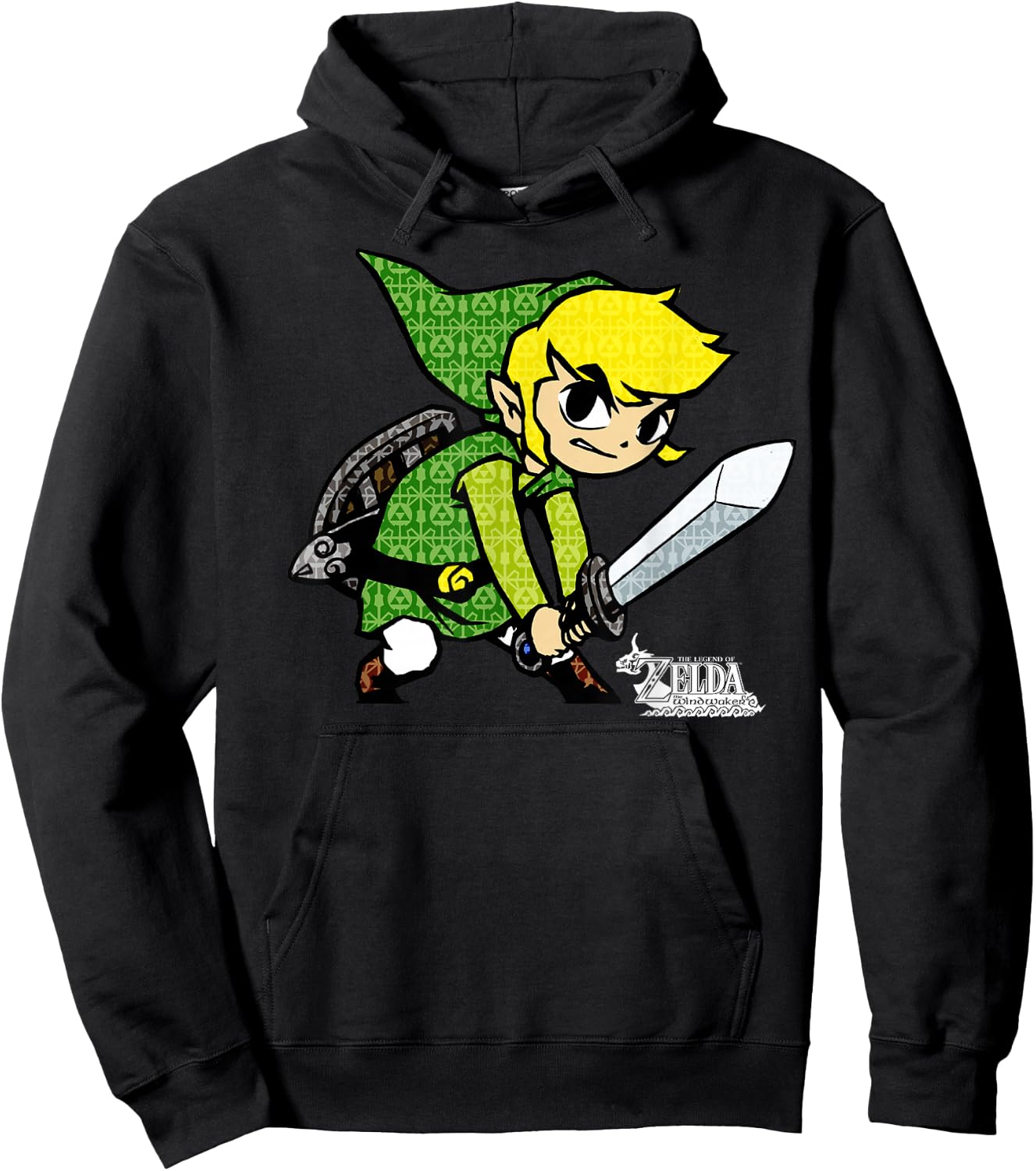 The Legend of Zelda: The Wind Waker Link Hero Icon Hoodie - Hoodie | Black
