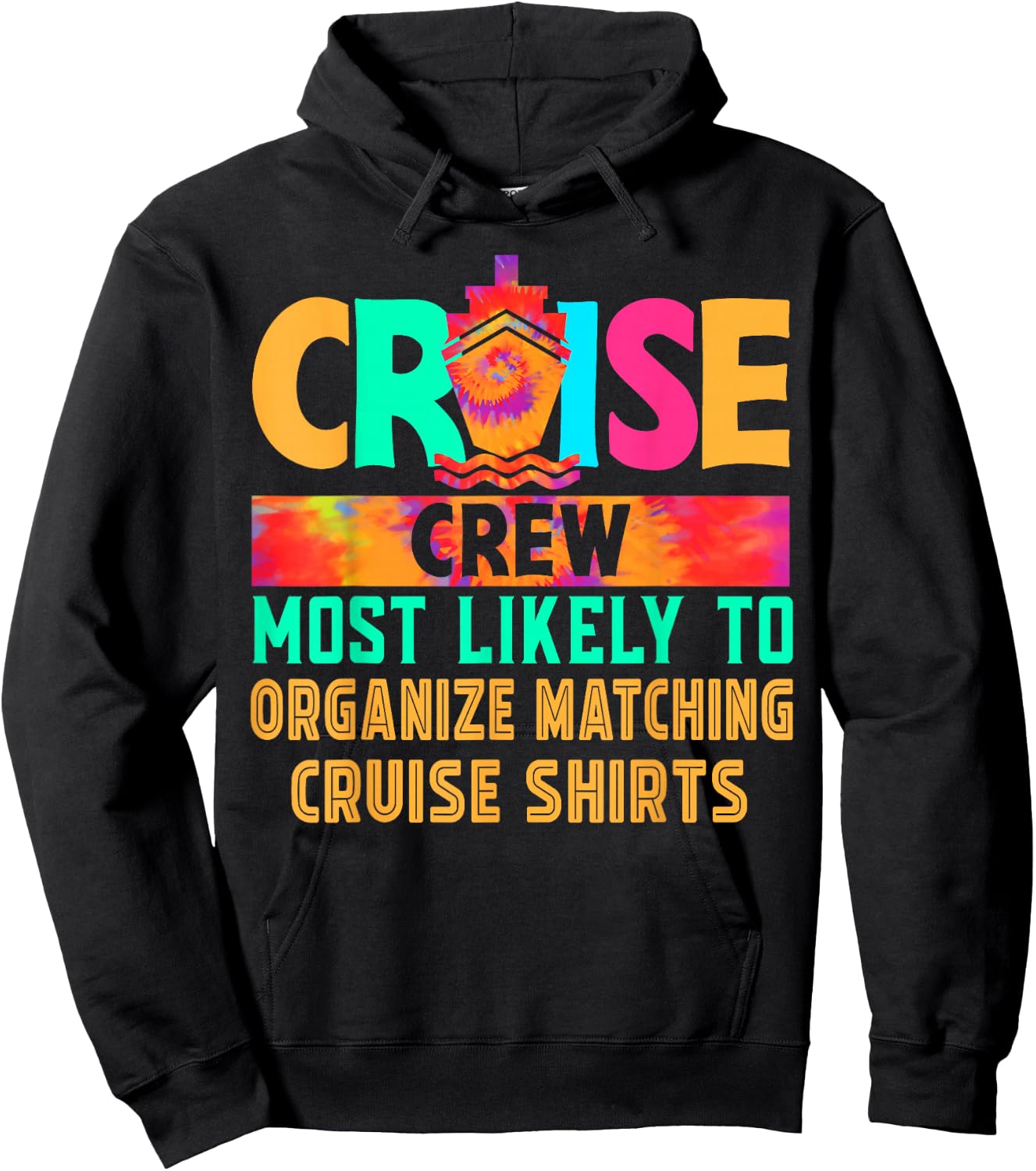 Cruise Crew Most Likely to Organize Matching Cruise Hippie Hoodie - Hoodie | Black