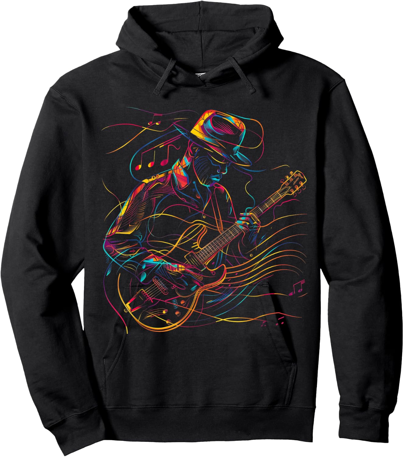 Guitar Player Jazz Blues Music Blues Musician Guitarist Hoodie - Hoodie | Black