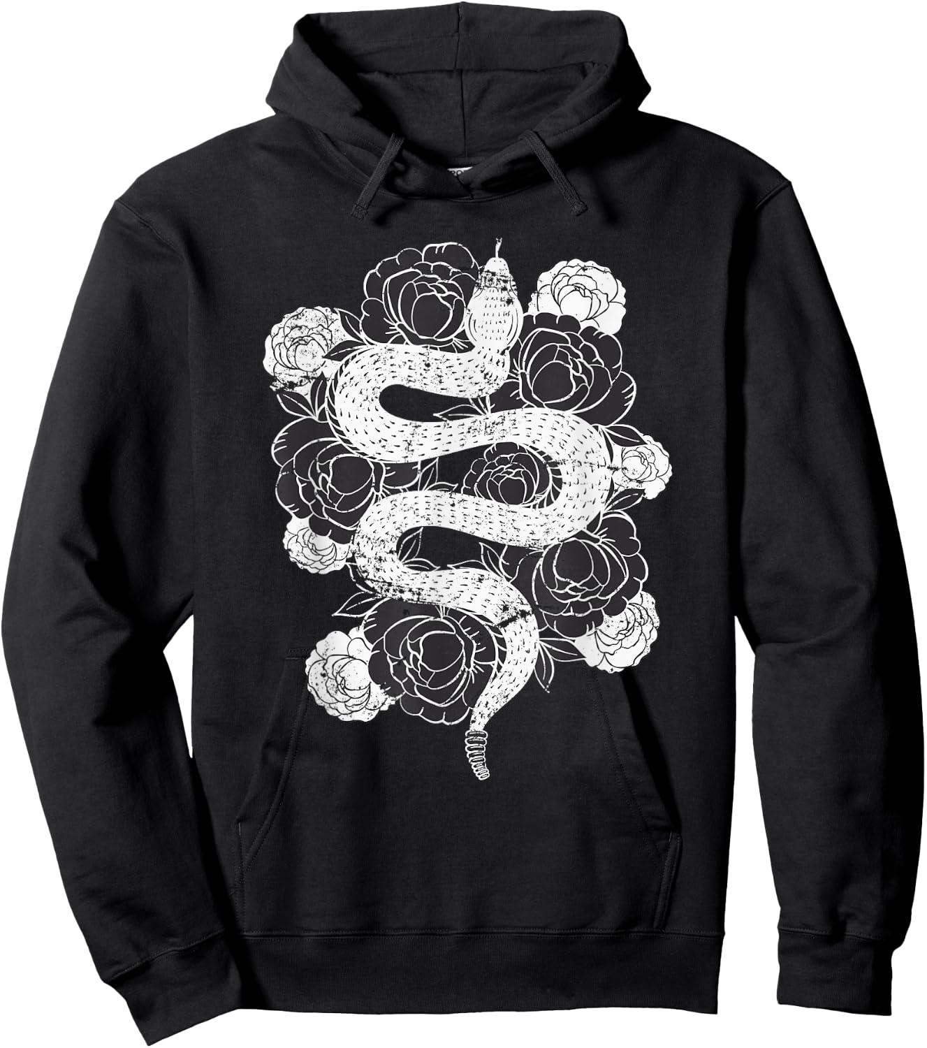 Rose Snake Hoodie - Hoodie | Black