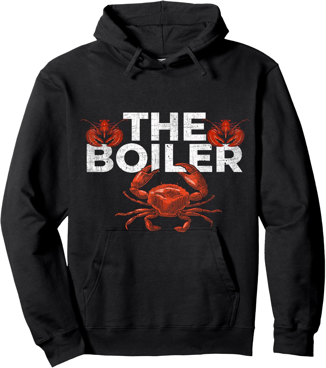 The Boiler - Funny Crab & Lobster Boil Chef Hoodie - Hoodie | Black