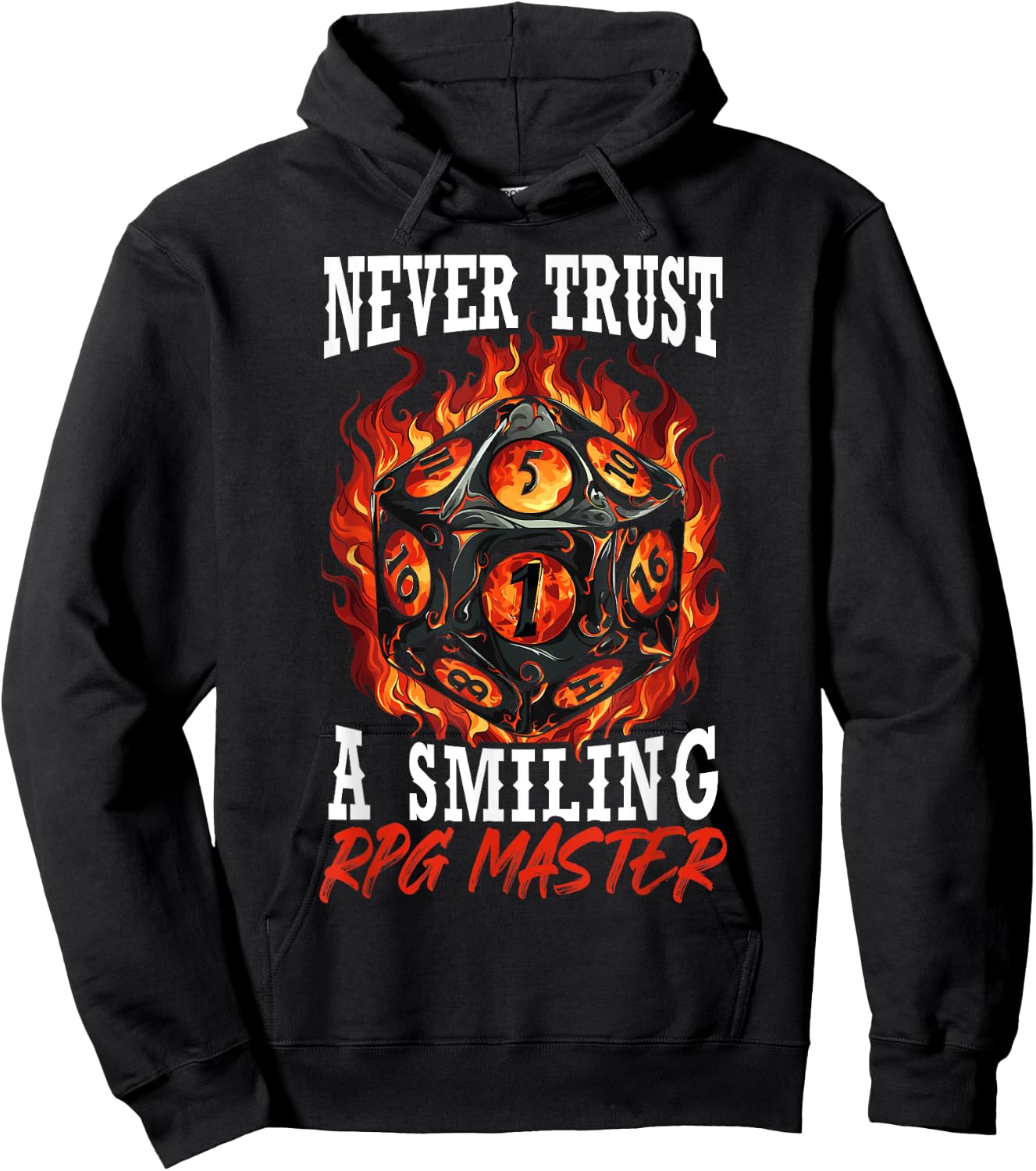 RPG Master D20 Gaming Tabletop Games Funny RPG Gamer Hoodie - Hoodie | Black