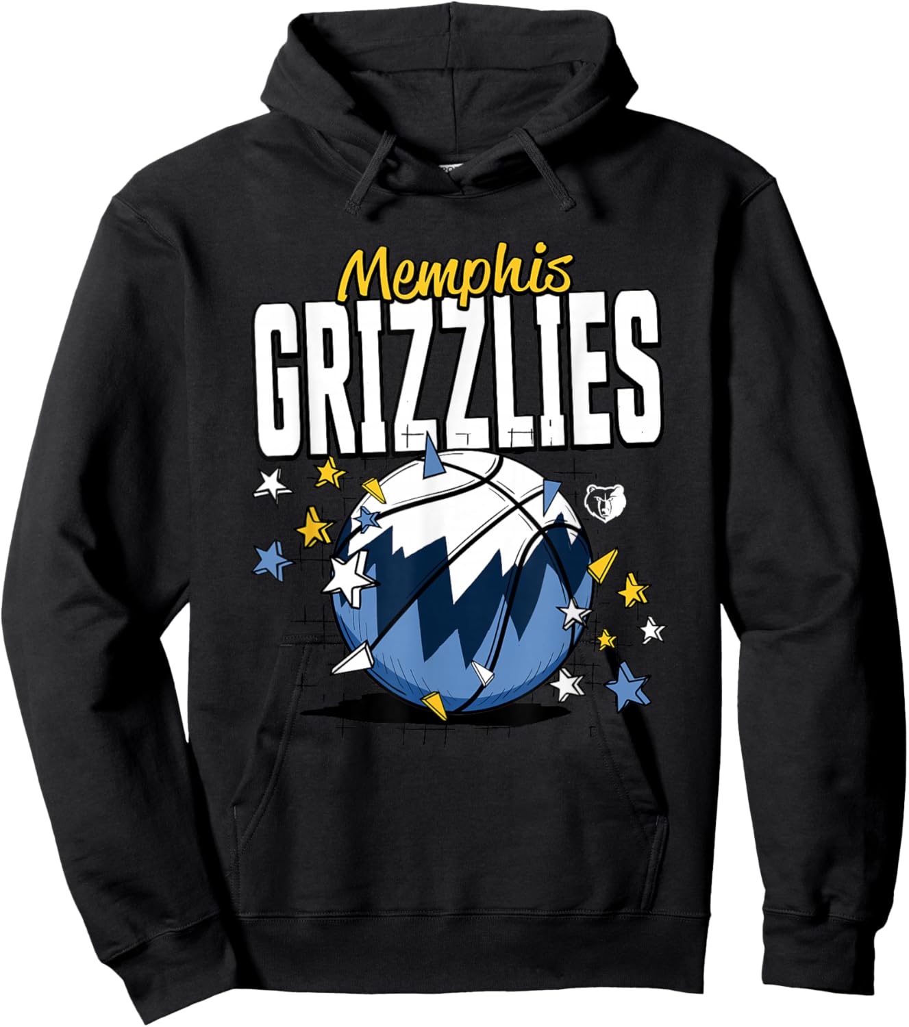 NBA Memphis Grizzlies Basketball Doodle Stars Hoodie - Hoodie | Black