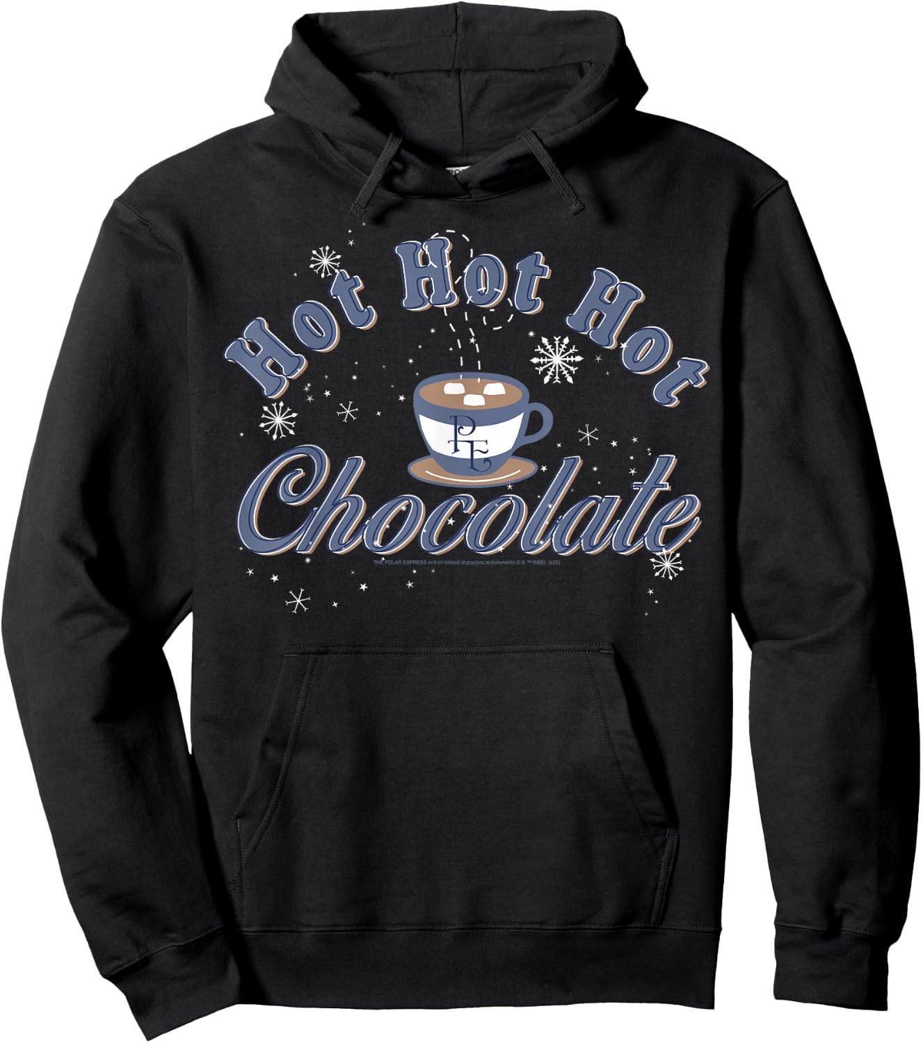 The Polar Express Hot Hot Hot Chocolate Logo Hoodie - Hoodie | Black
