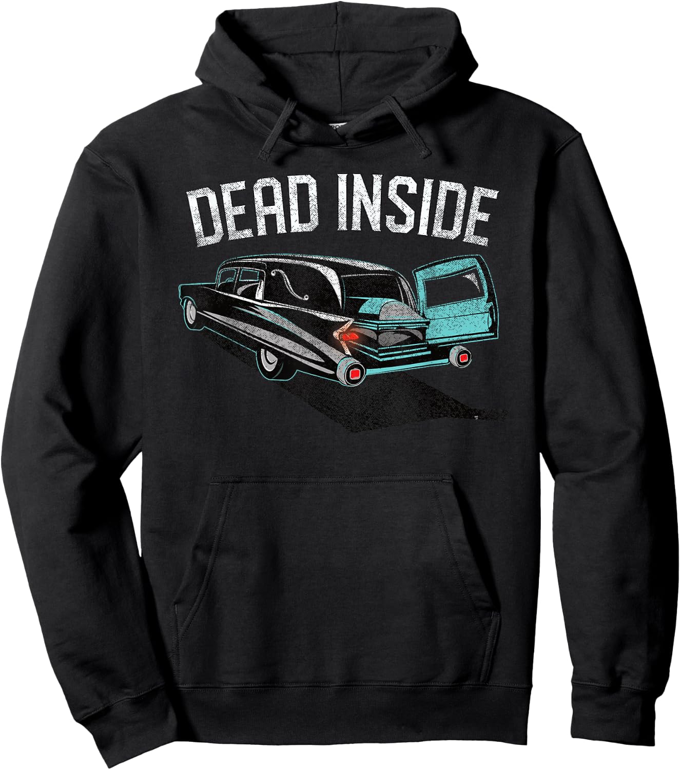 Dead Inside Casket Hearse Hoodie - Hoodie | Black