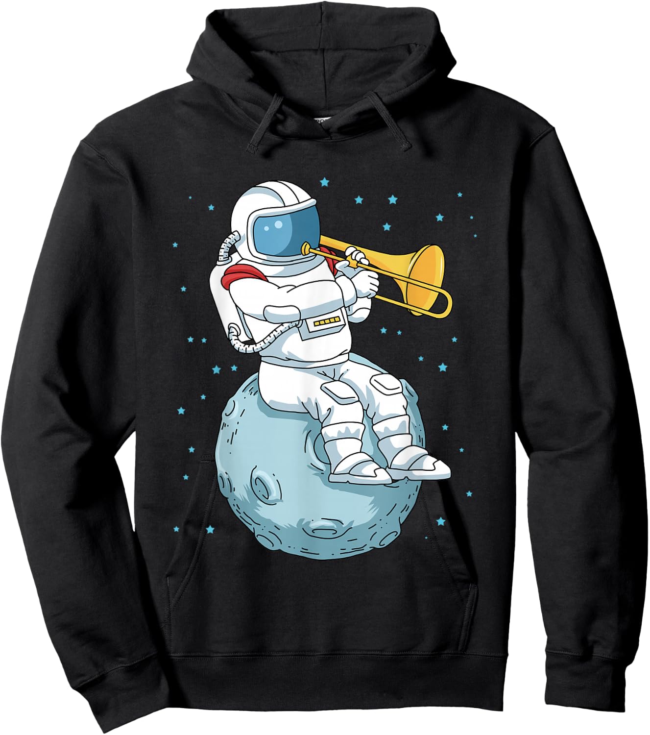 Trombone Gift Jazz Music Marching Band Shirt Kids Trombone Hoodie - Hoodie | Black