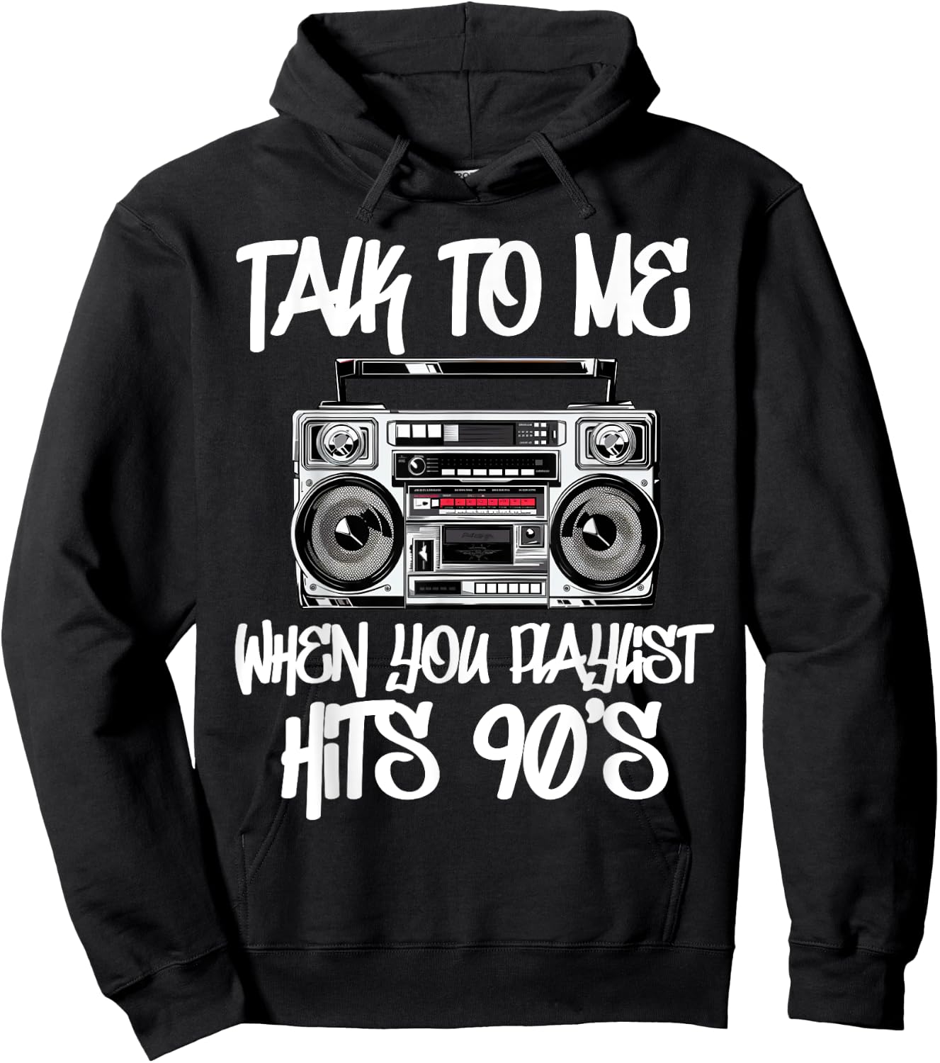 Hip Hop Men Women Old School 90s Rap Music 50th Year Hoodie - Hoodie | Black