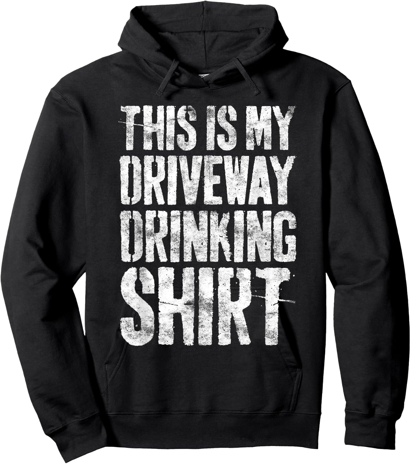 This Is My Driveway Drinking Shirt Shirt Driveway Drinker Hoodie - Hoodie | Black
