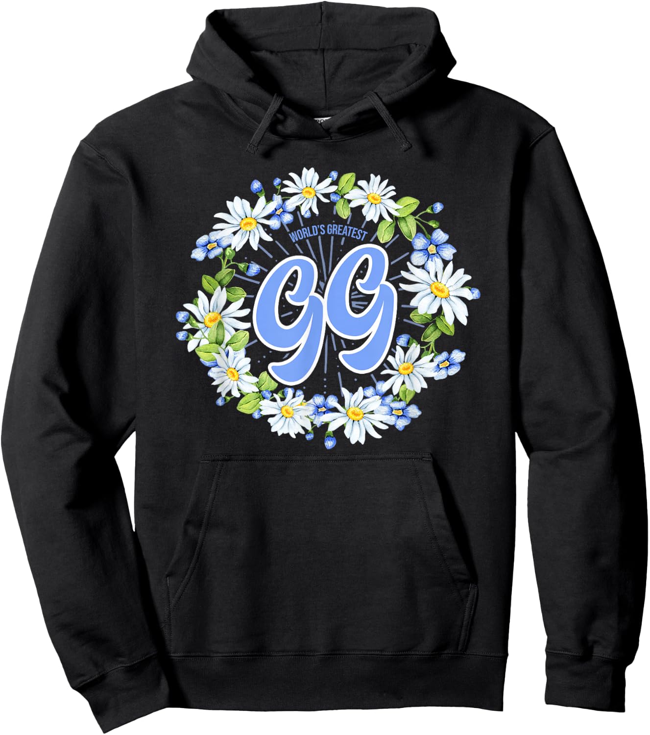 World's Greatest GG - Gift Grandma Hoodie - Hoodie | Black
