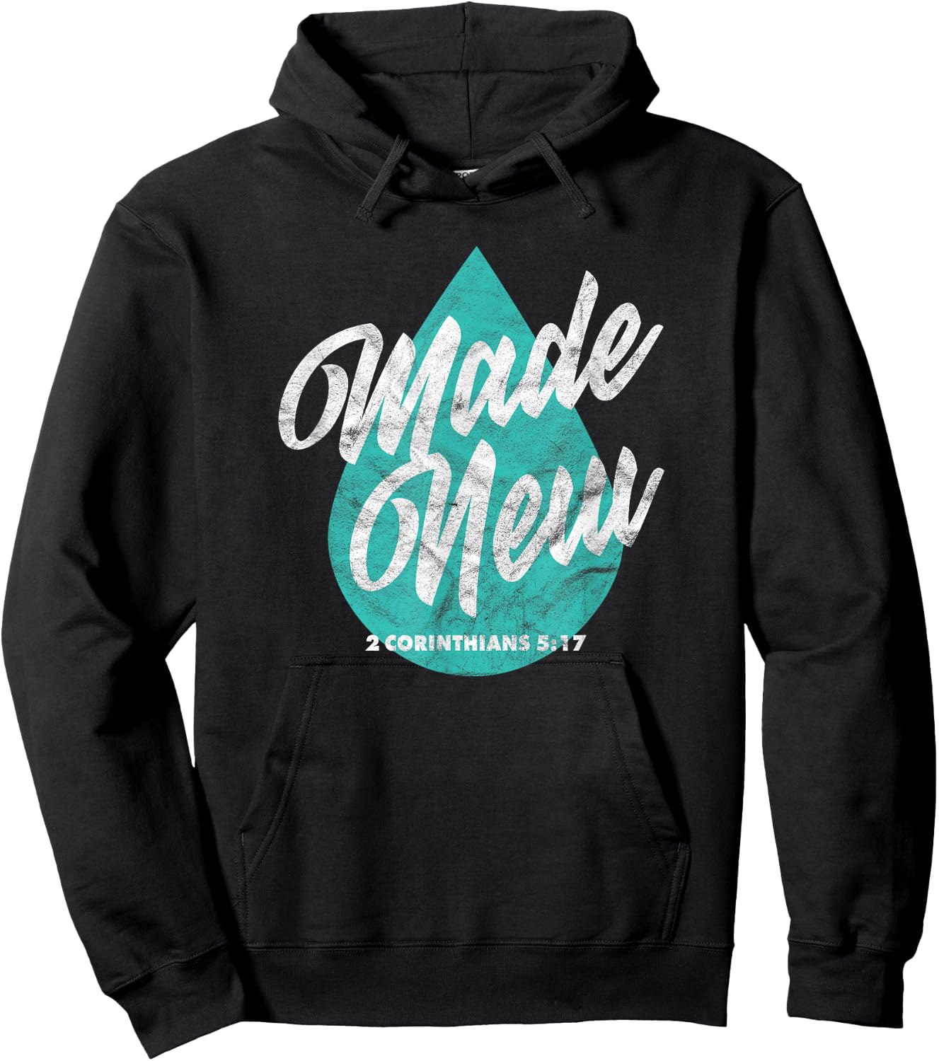 Made New Baptism Scripture Verse Christian Believer Hoodie - Hoodie | Black
