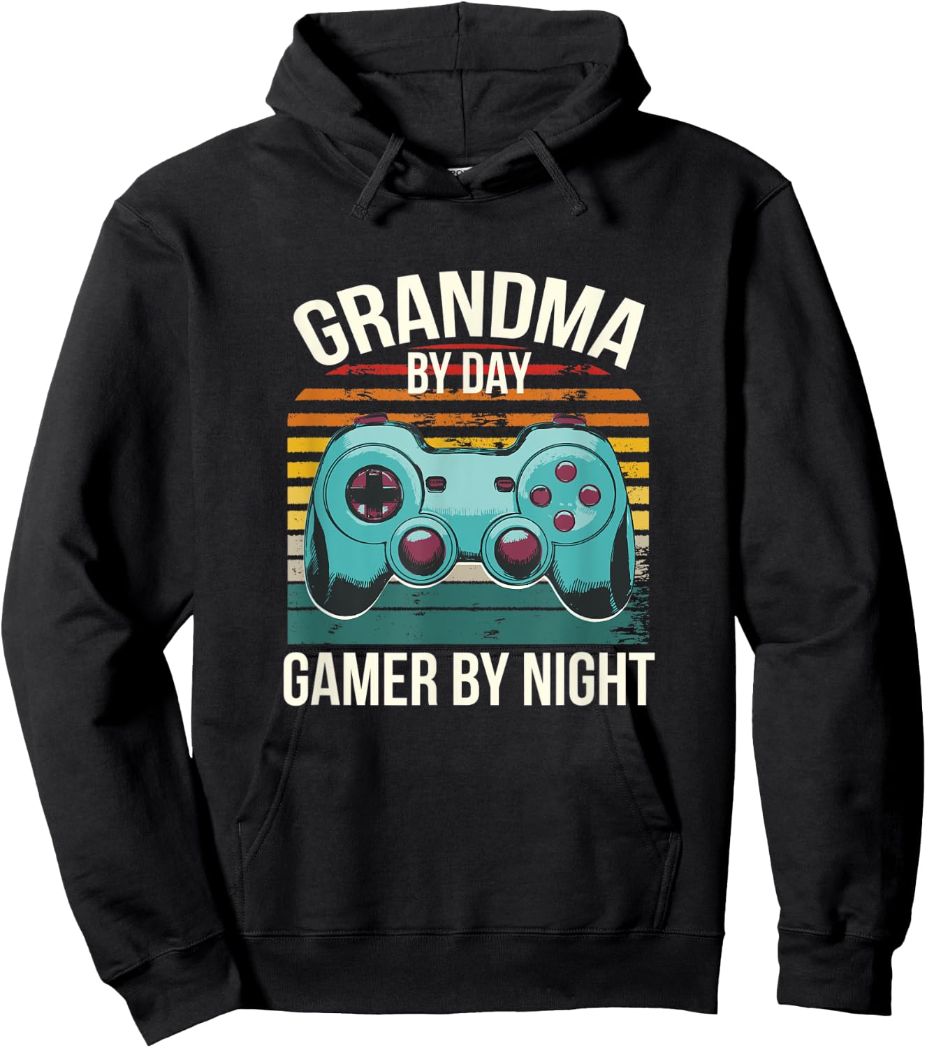 Grandma By Day Gamer By Night Grandma Gaming Gaming Hoodie - Hoodie | Black