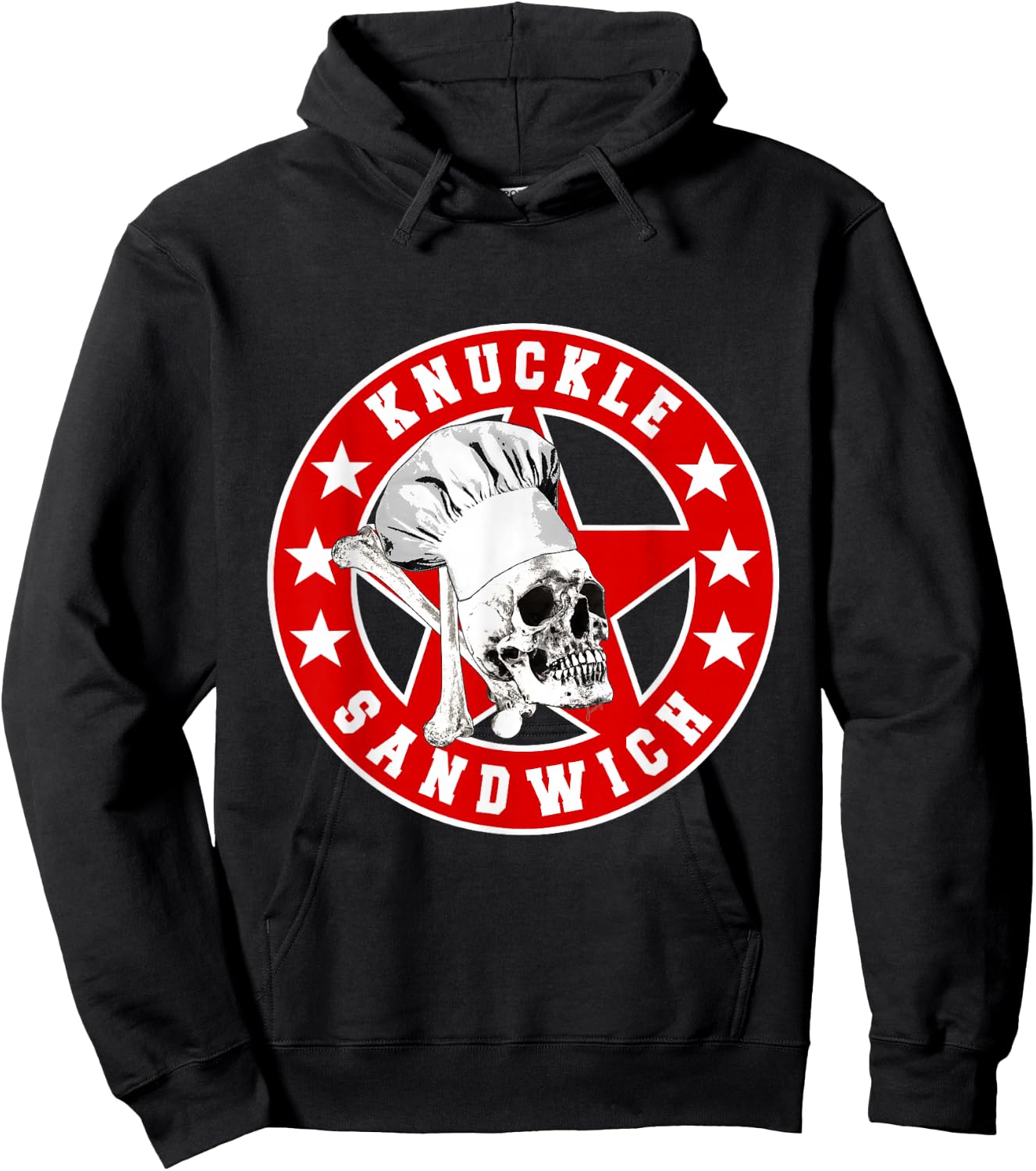 Knuckle Sandwich All Star Red White Hoodie - Hoodie | Black