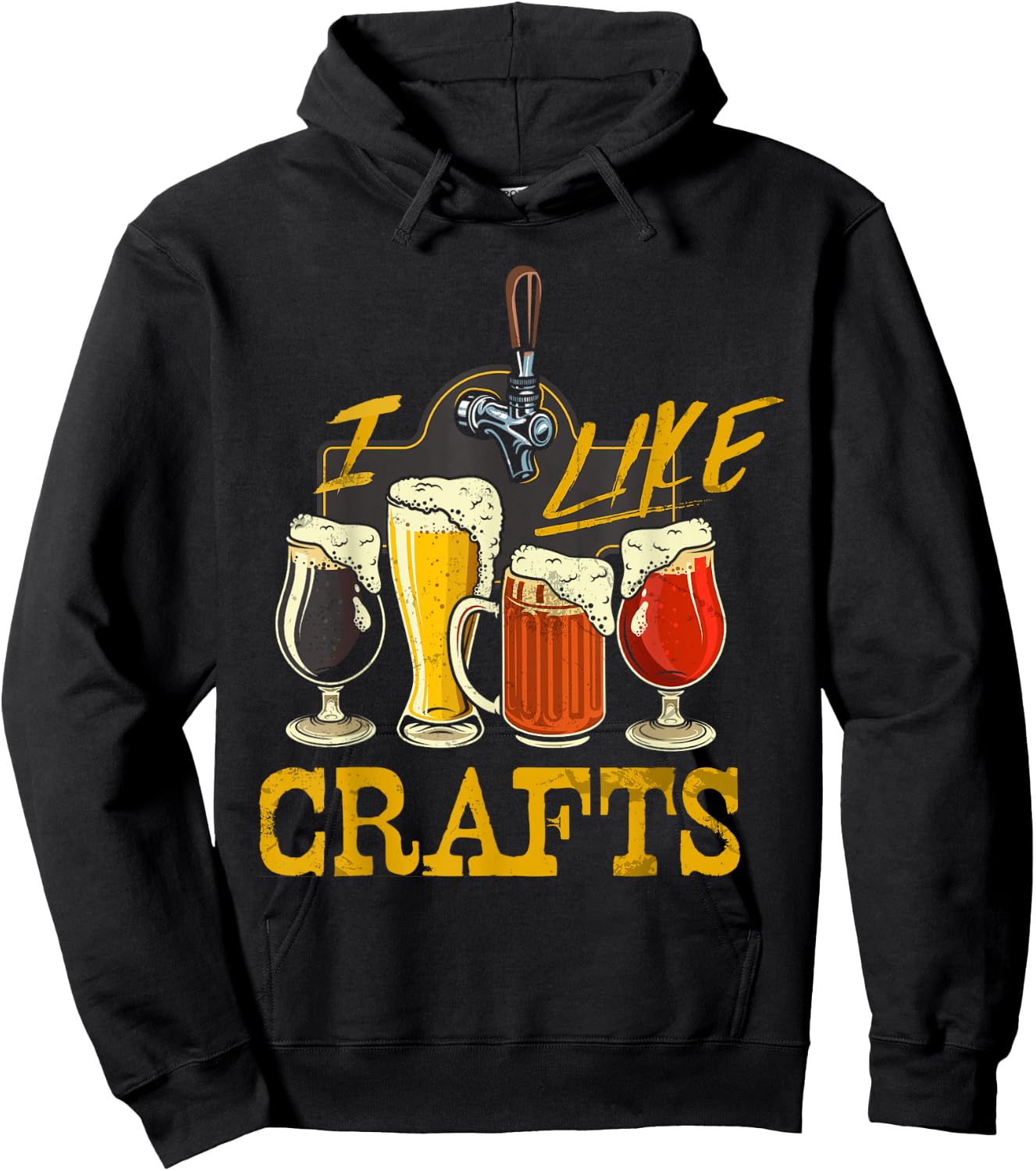I Like Craft Beer Shirt Beer Crafting I Do Crafts Beer Hoodie - Hoodie | Black