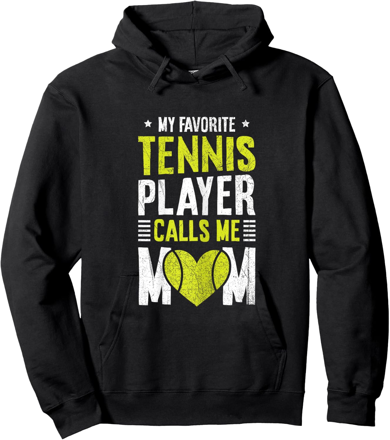 Tennis Court Design for your Tennis Lover Mom Hoodie - Hoodie | Black
