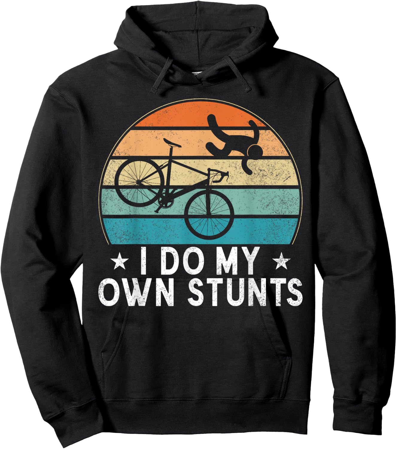 I Do My Own Stunts Cycling Bicycle Cycling Lover Hoodie - Hoodie | Black