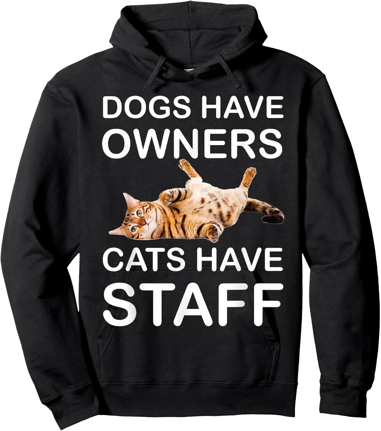 Cat Shirts /Women - Funny Cat Shirts for Cat Dad/Mom Hoodie - Hoodie | Black