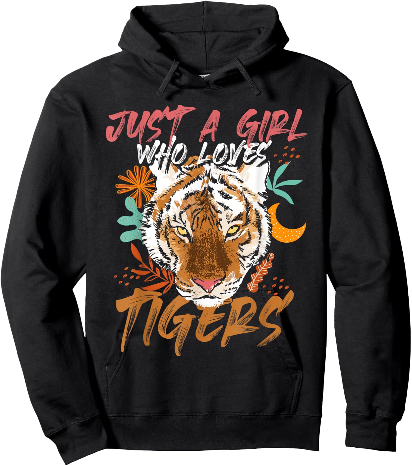 Just A Girl Who Loves Tigers Tiger Hoodie - Hoodie | Black