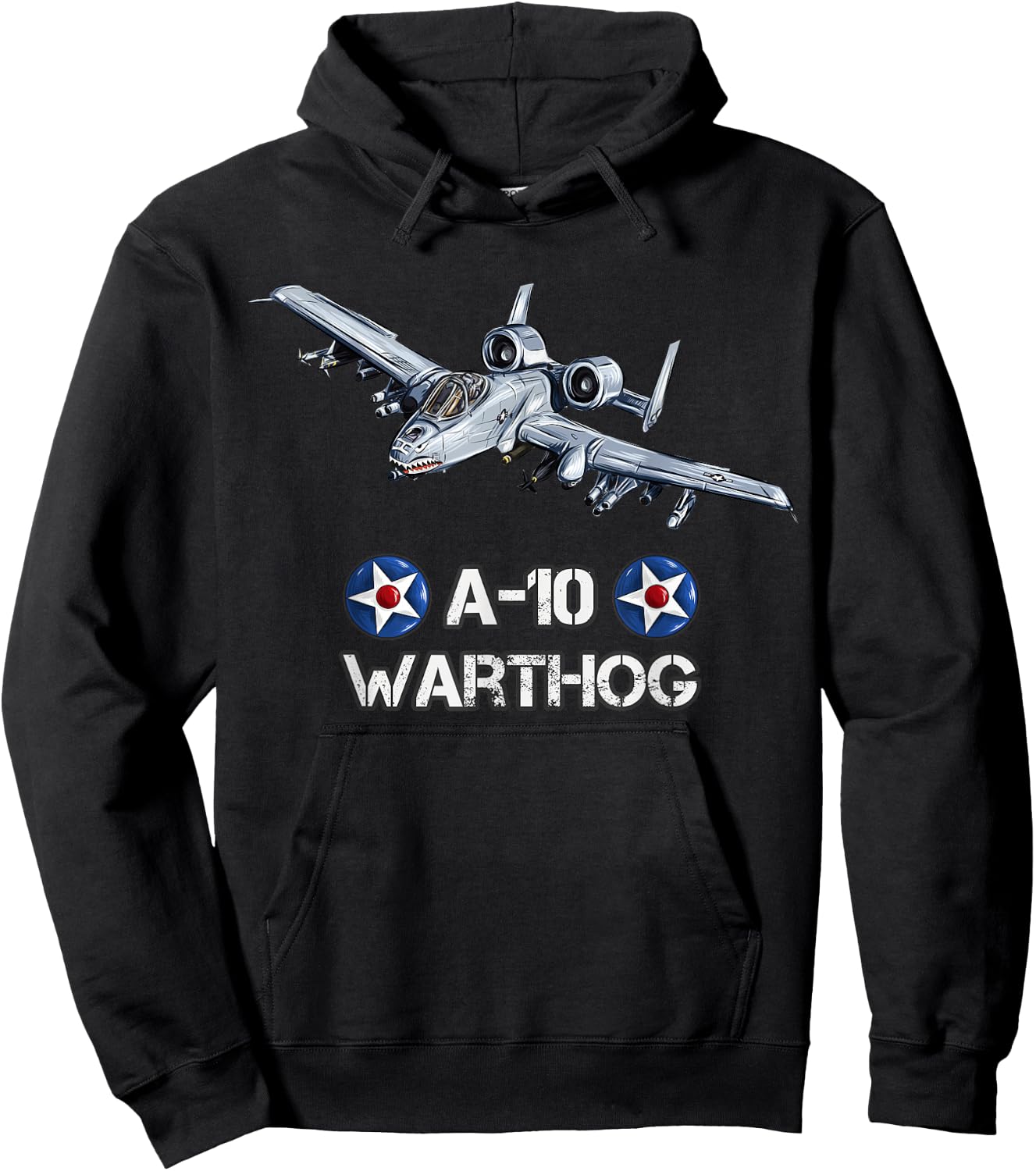 American Military Fighter Bomber A10 Warthog Hoodie - Hoodie | Black