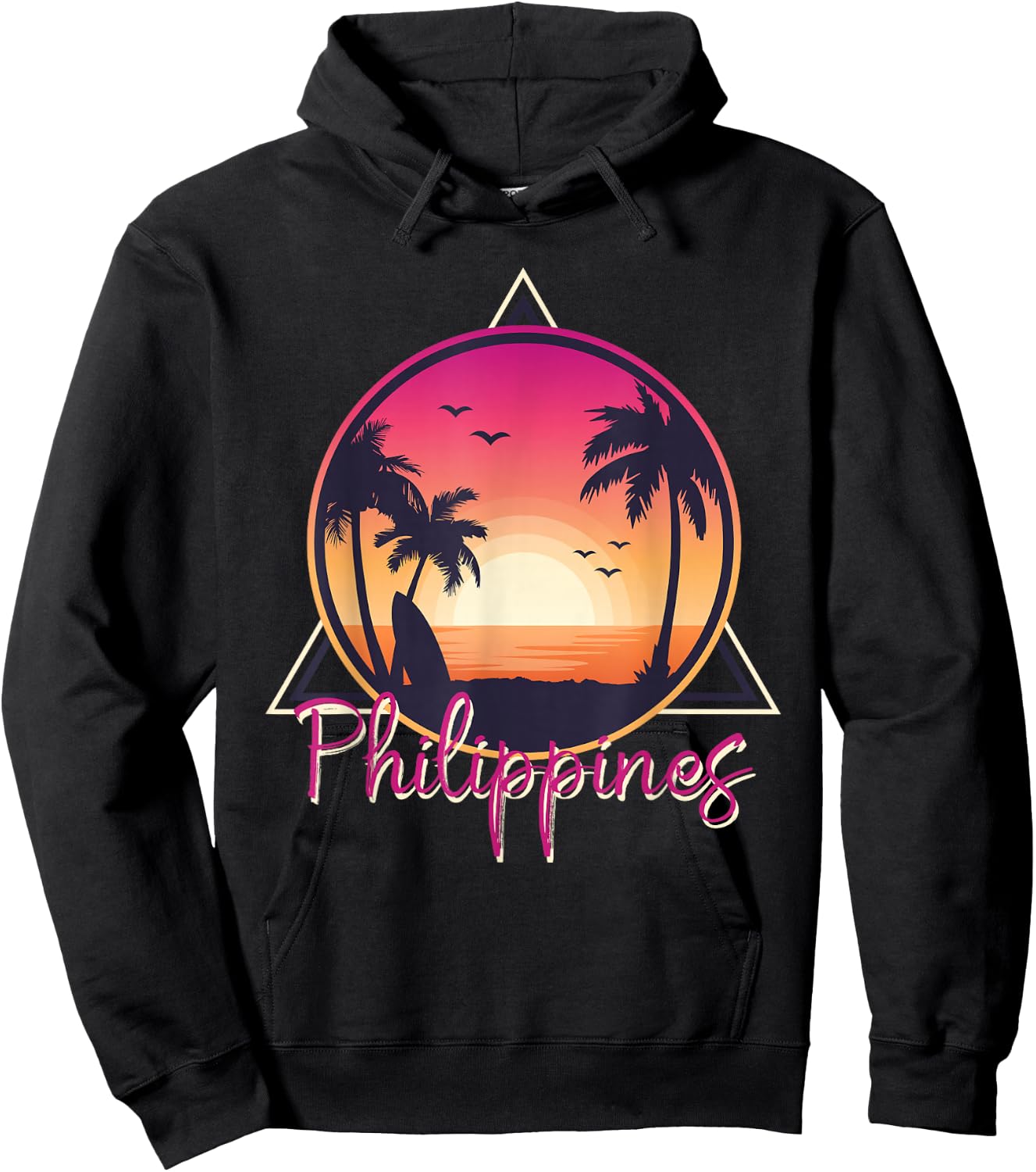 Philippine Pride Beach Surfing Gift Philippines Hoodie - Hoodie | Black