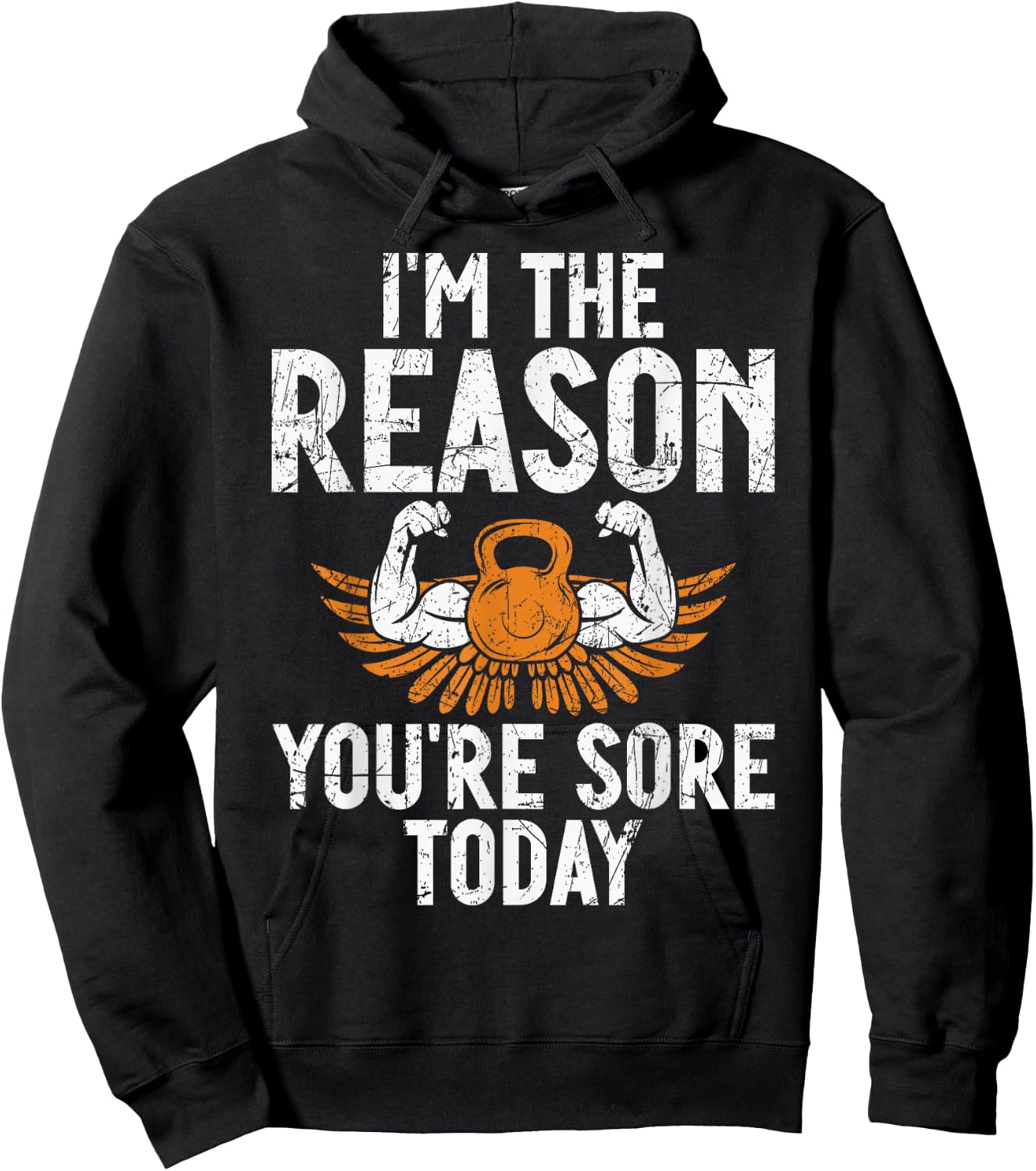 Personal Trainer Gifts Im the Reason you are sore today -Adults Black Small Hoodie - Hoodie | Black