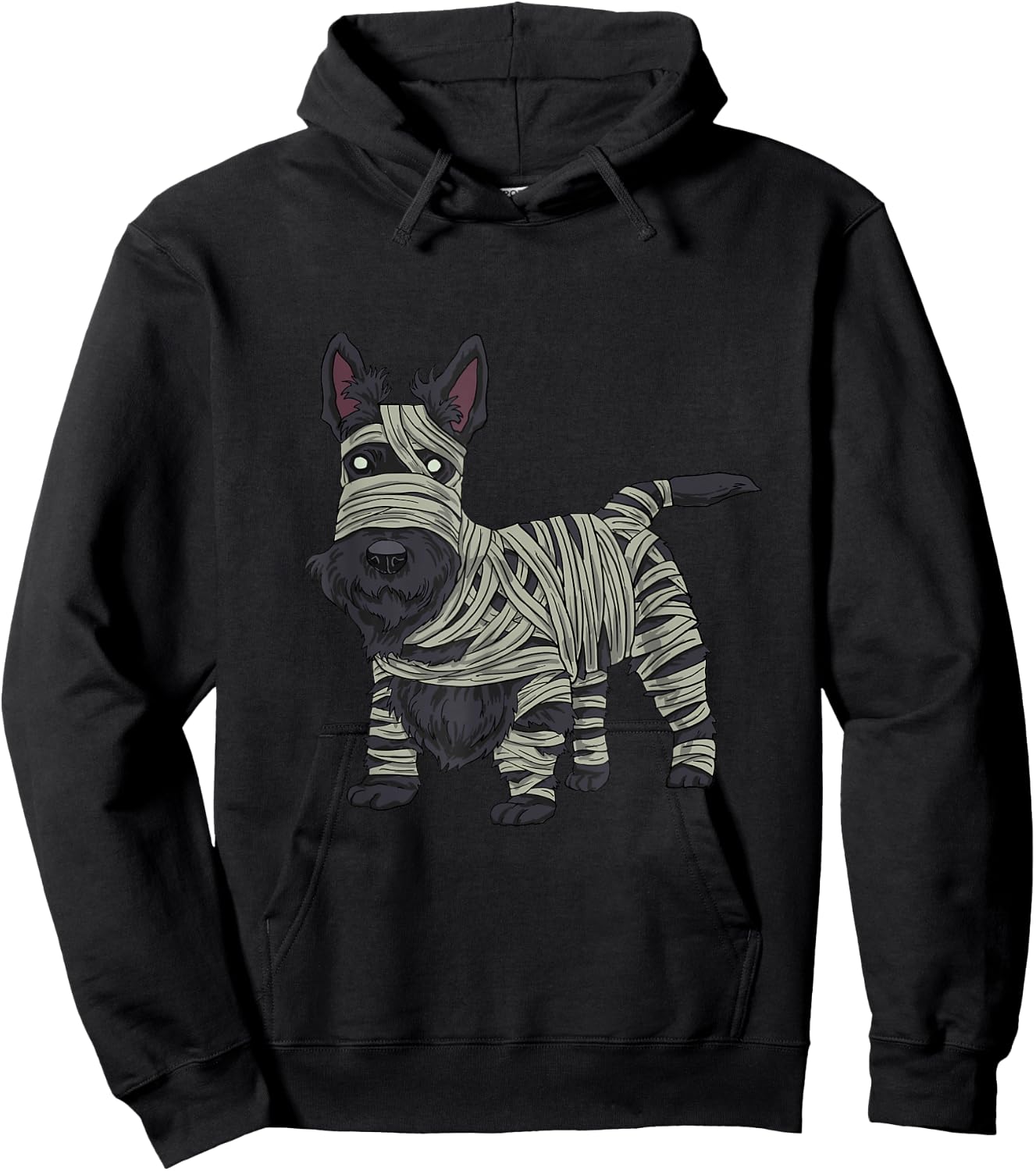 Scottish Terrier Dog Mummy Halloween Costume Dog Lovers Men Women Kids Hoodie - Hoodie | Black