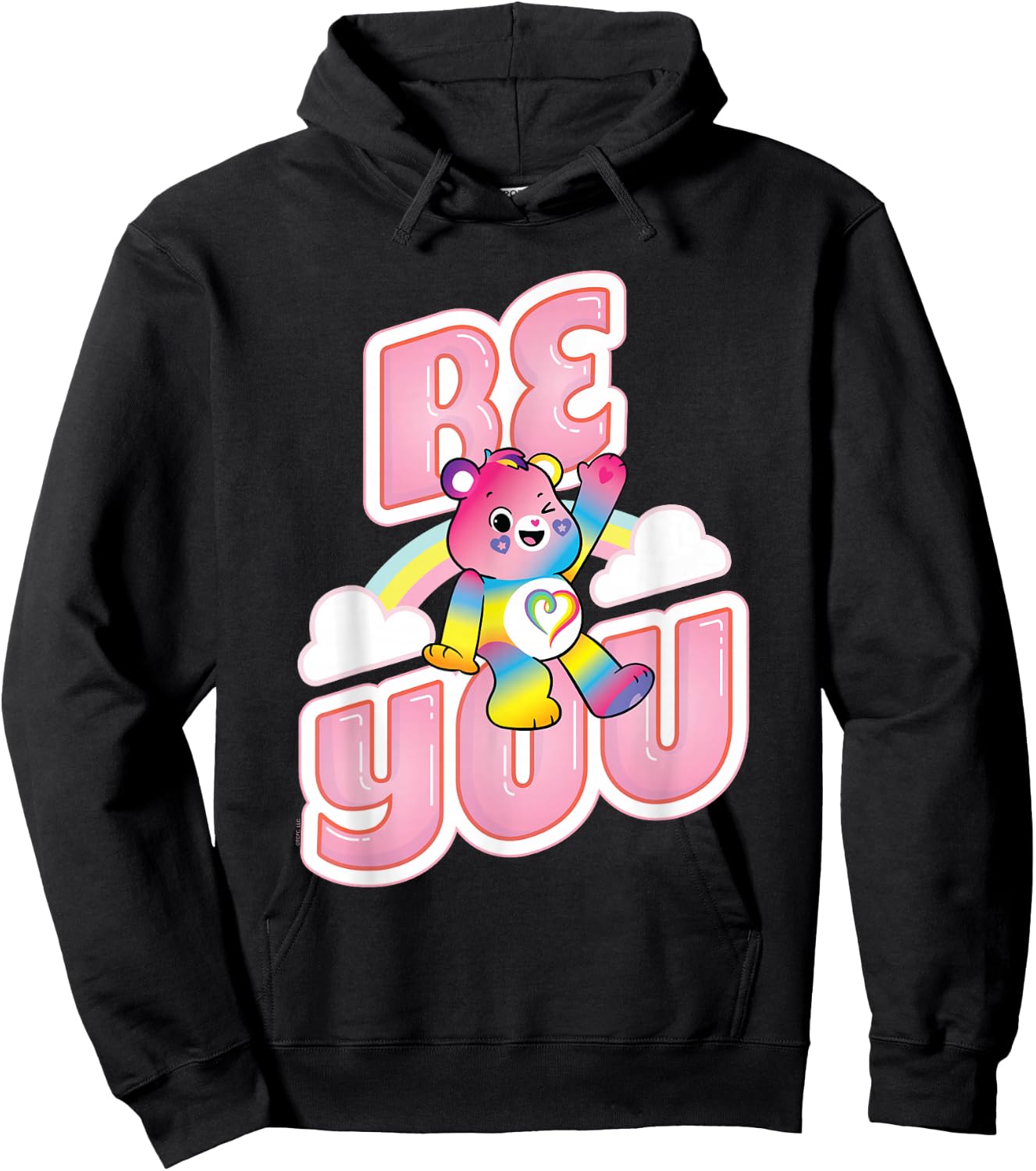 Care Bears Be You Togetherness Bear Pride Cute Cartoon Hoodie - Hoodie | Black